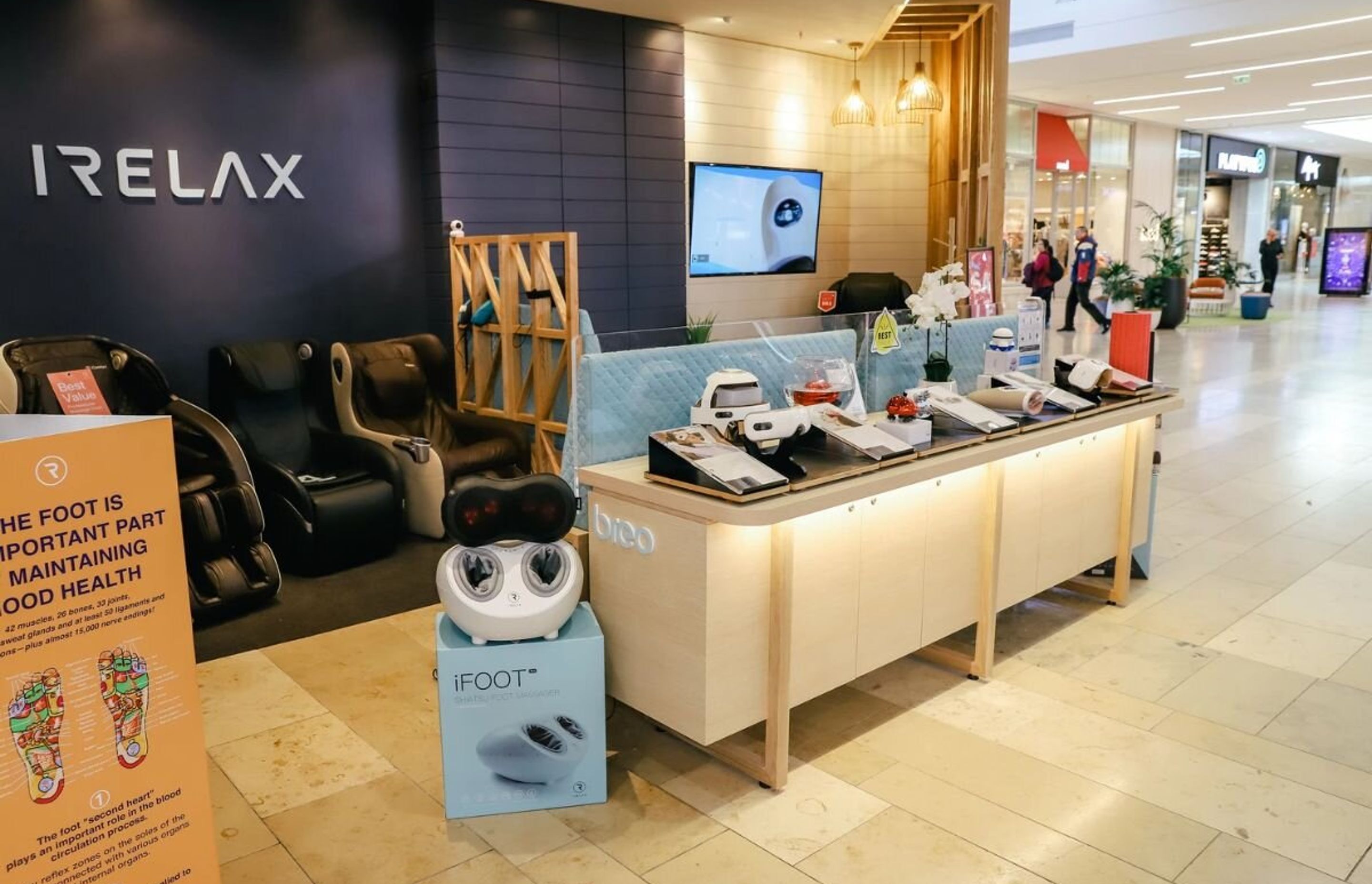 Irelax Bayfair Store Fitout