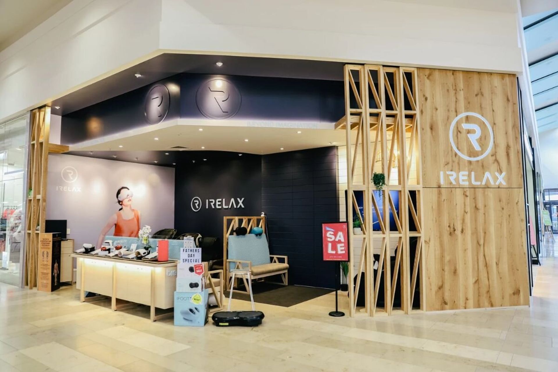 Irelax Bayfair Store Fitout