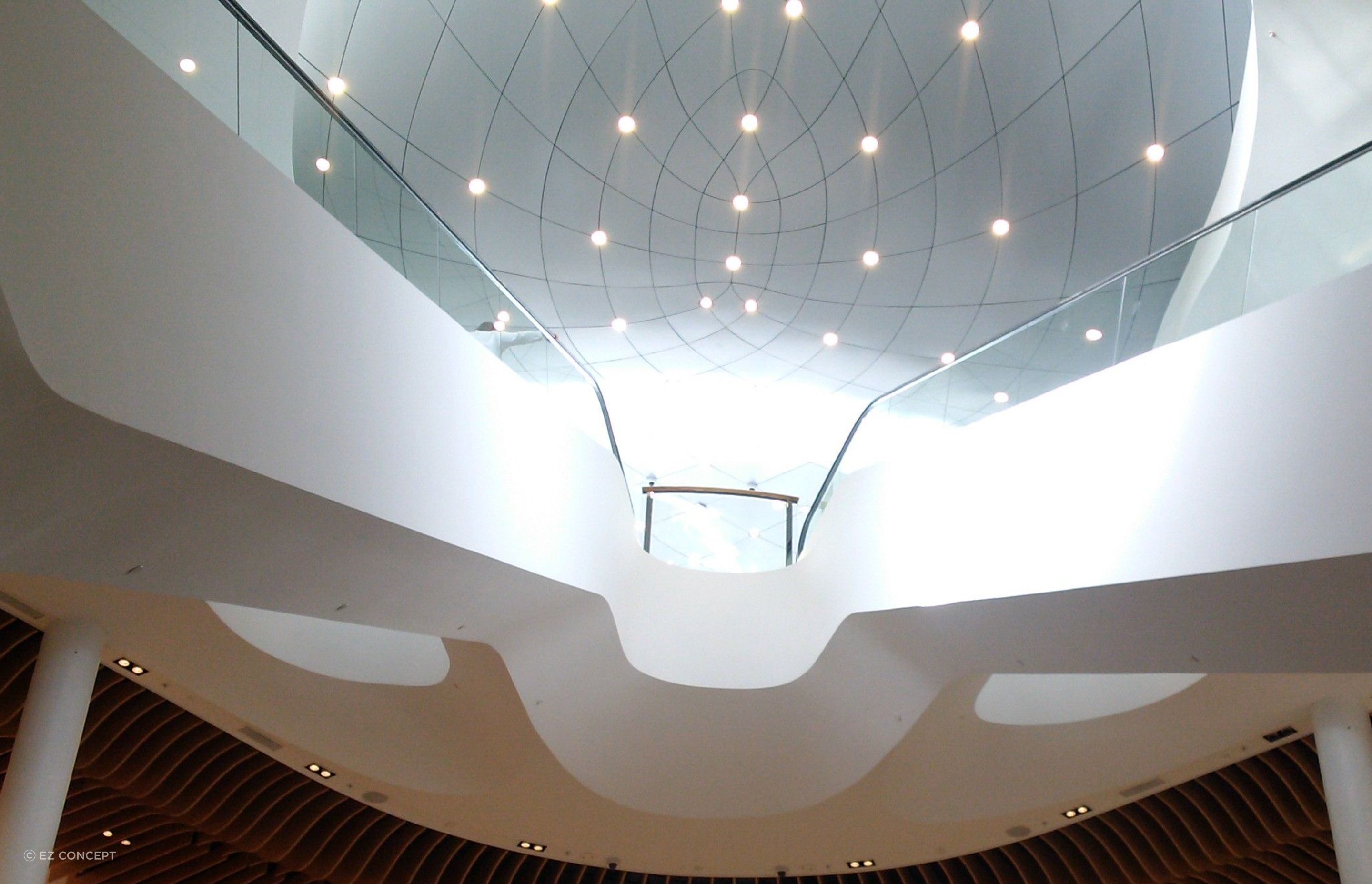 Studco's Concealed Suspended Ceiling Systems were installed throughout the interior corridors of Eastland Shopping Centre.