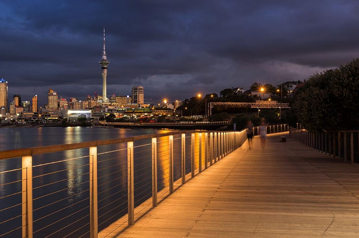 Westhaven Promenade wire balustrade infill