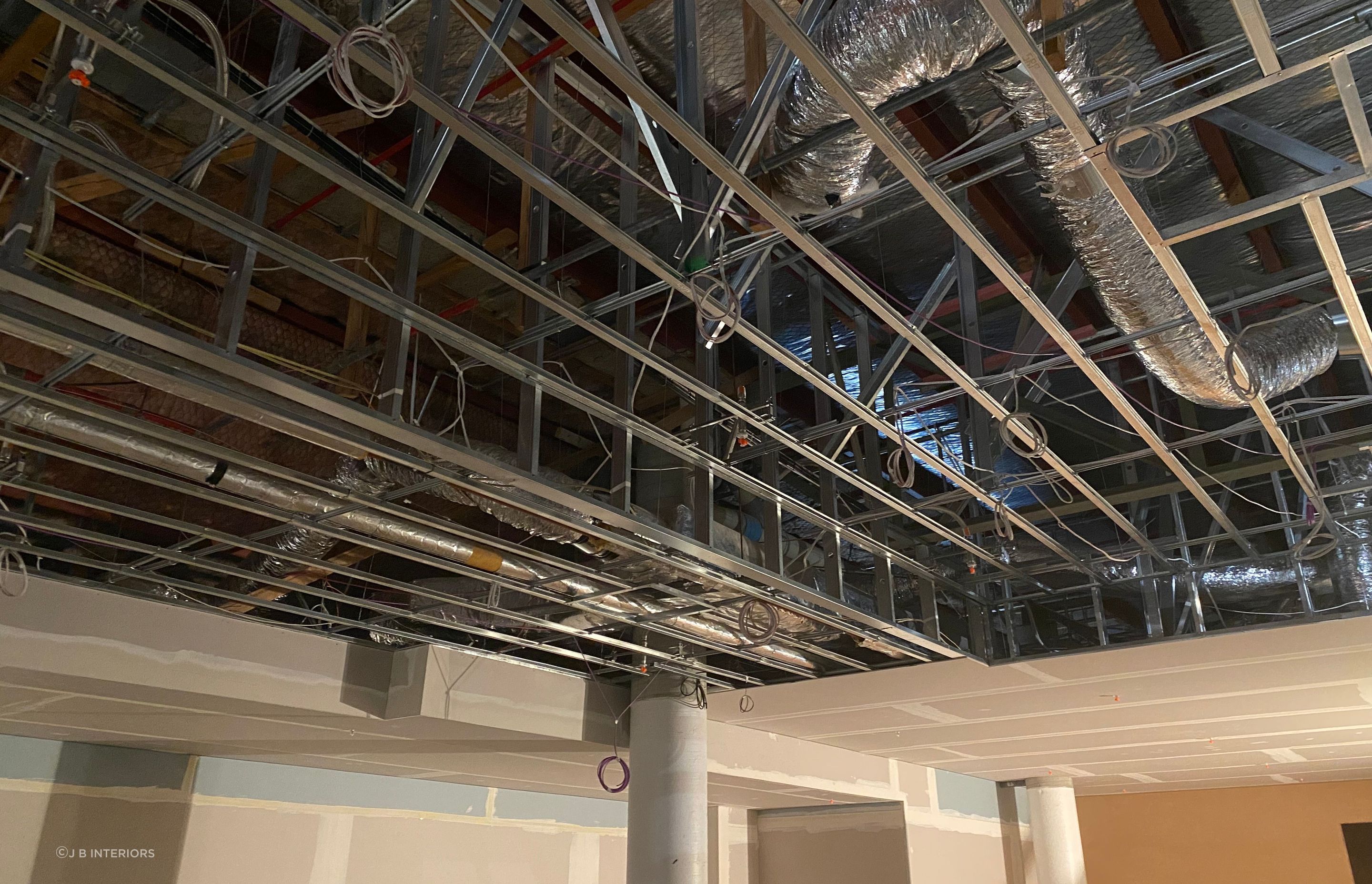 Ceiling Grid Install, Fixing & Stopping