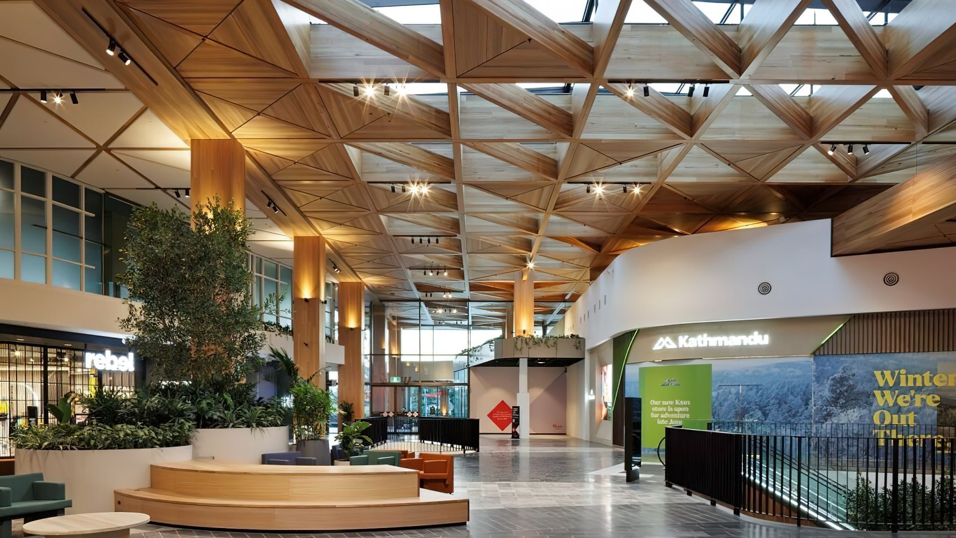 Westfield Knox shines with stunning MASSLAM skylight banner