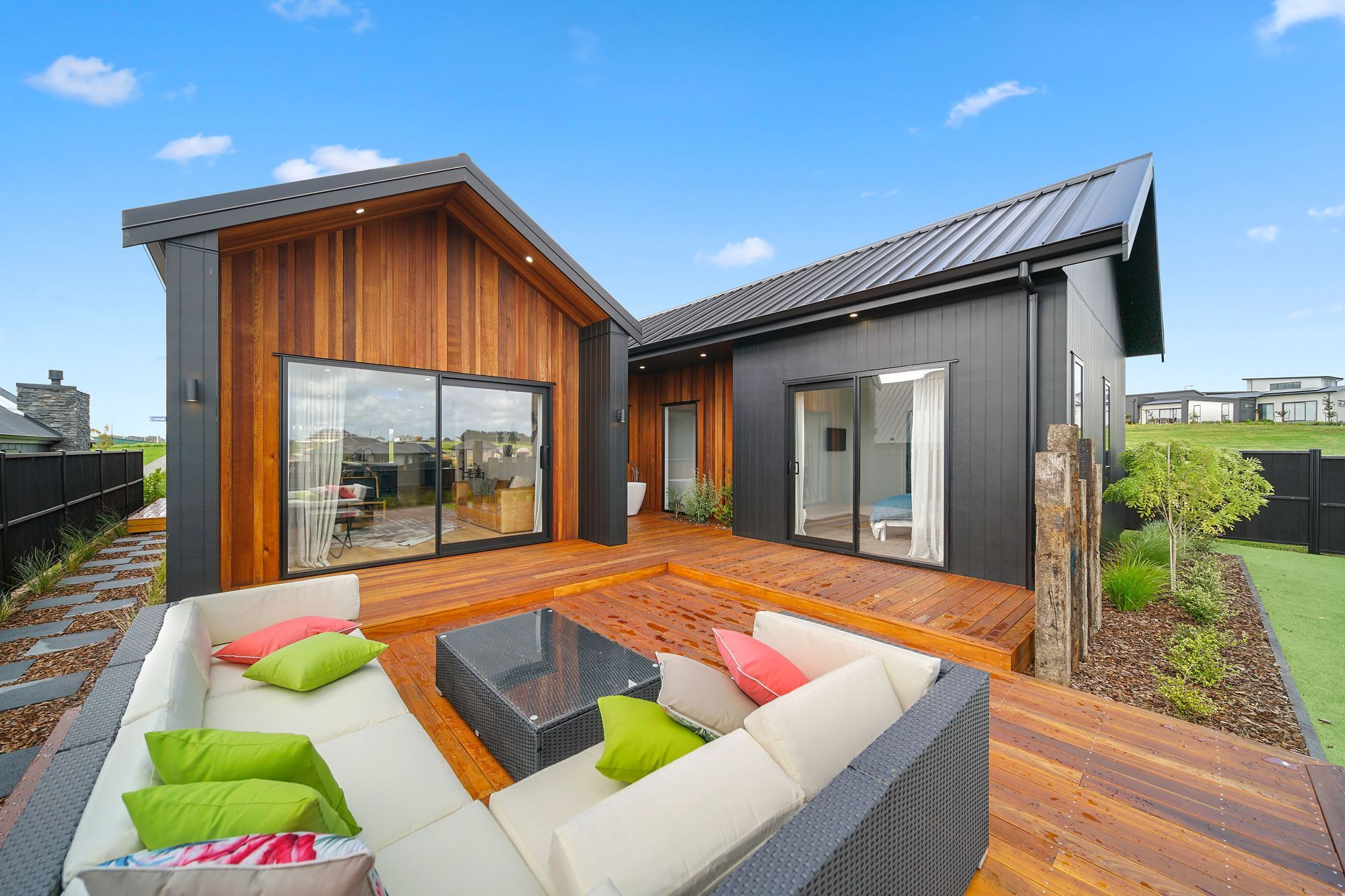 Show home back decking