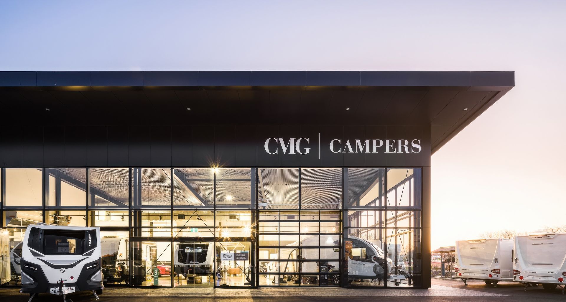 Motorhome and Caravan Showroom banner