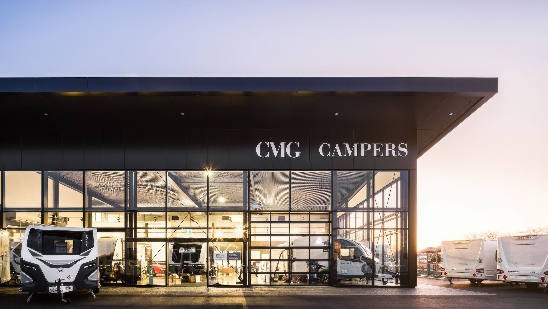 Motorhome and Caravan Showroom banner