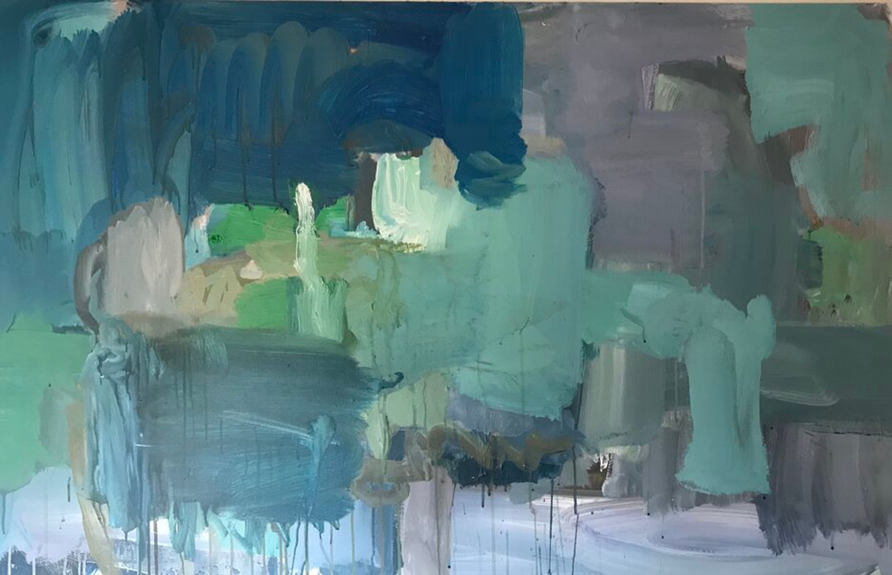 Tap. 2020. 1670x950mm. Acrylic on canvas.