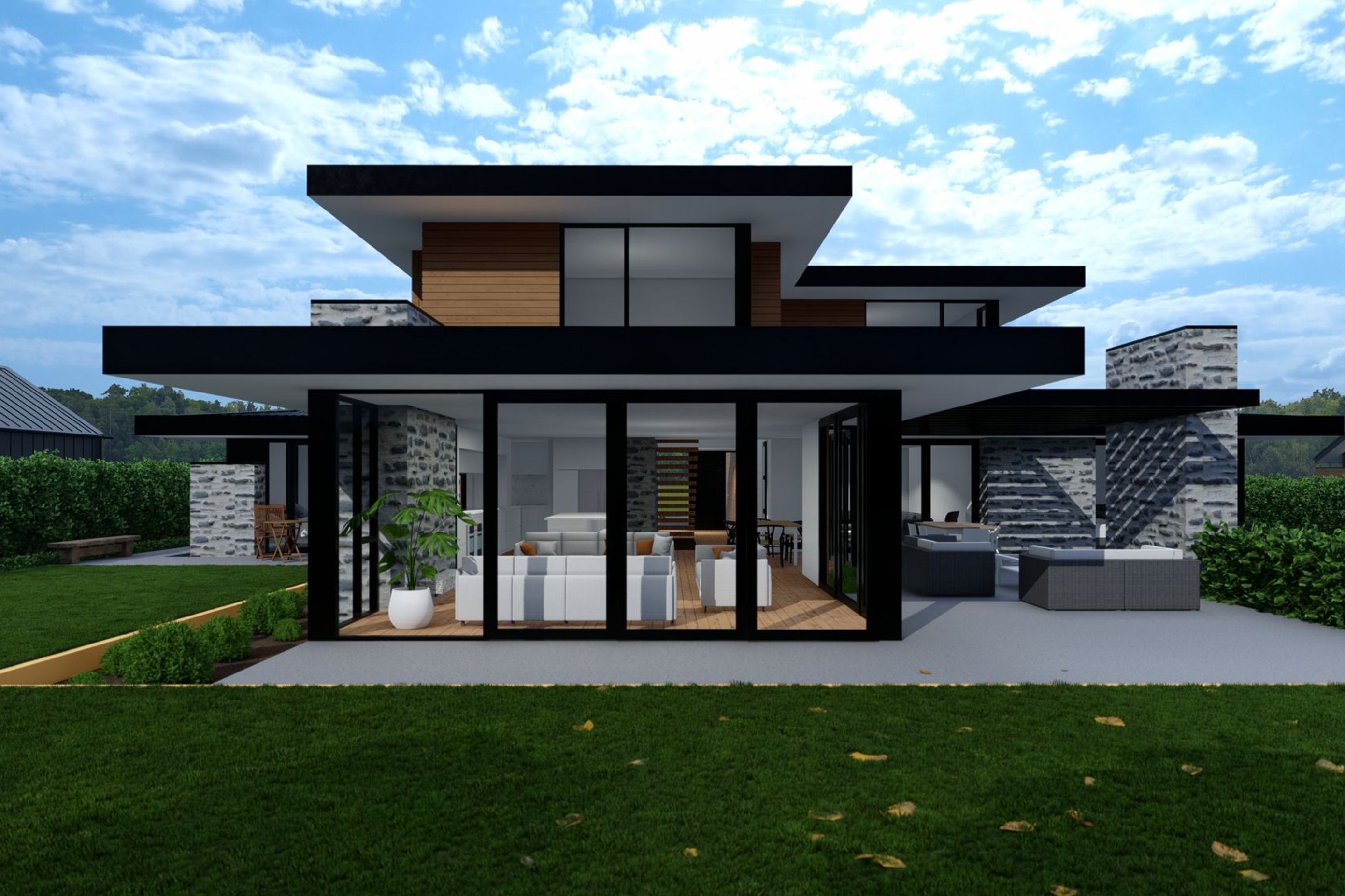 Flat Roof House