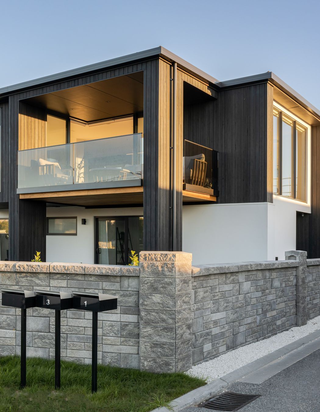 The surrounding wall blends with the nearby environment.