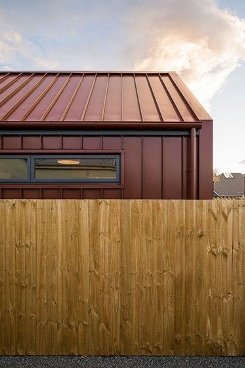 The property has been named Cydonia after the Latin genus for quince, a common fruit in Canterbury and a favourite of the client who makes rich, red quince paste every year—referenced by the colour of the long-run steel cladding.  