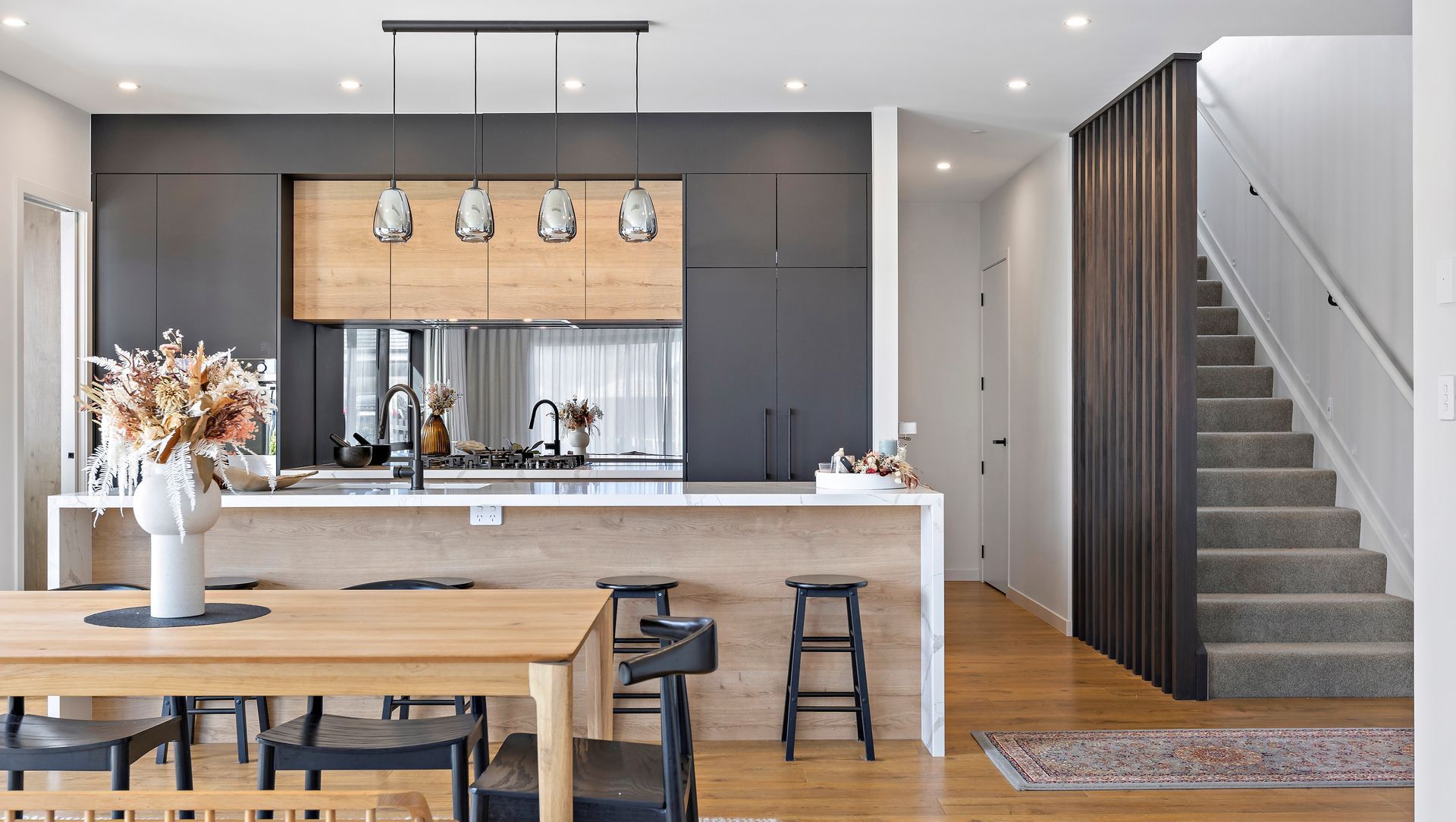 Matt Black, Oak and Smokey Mirror banner