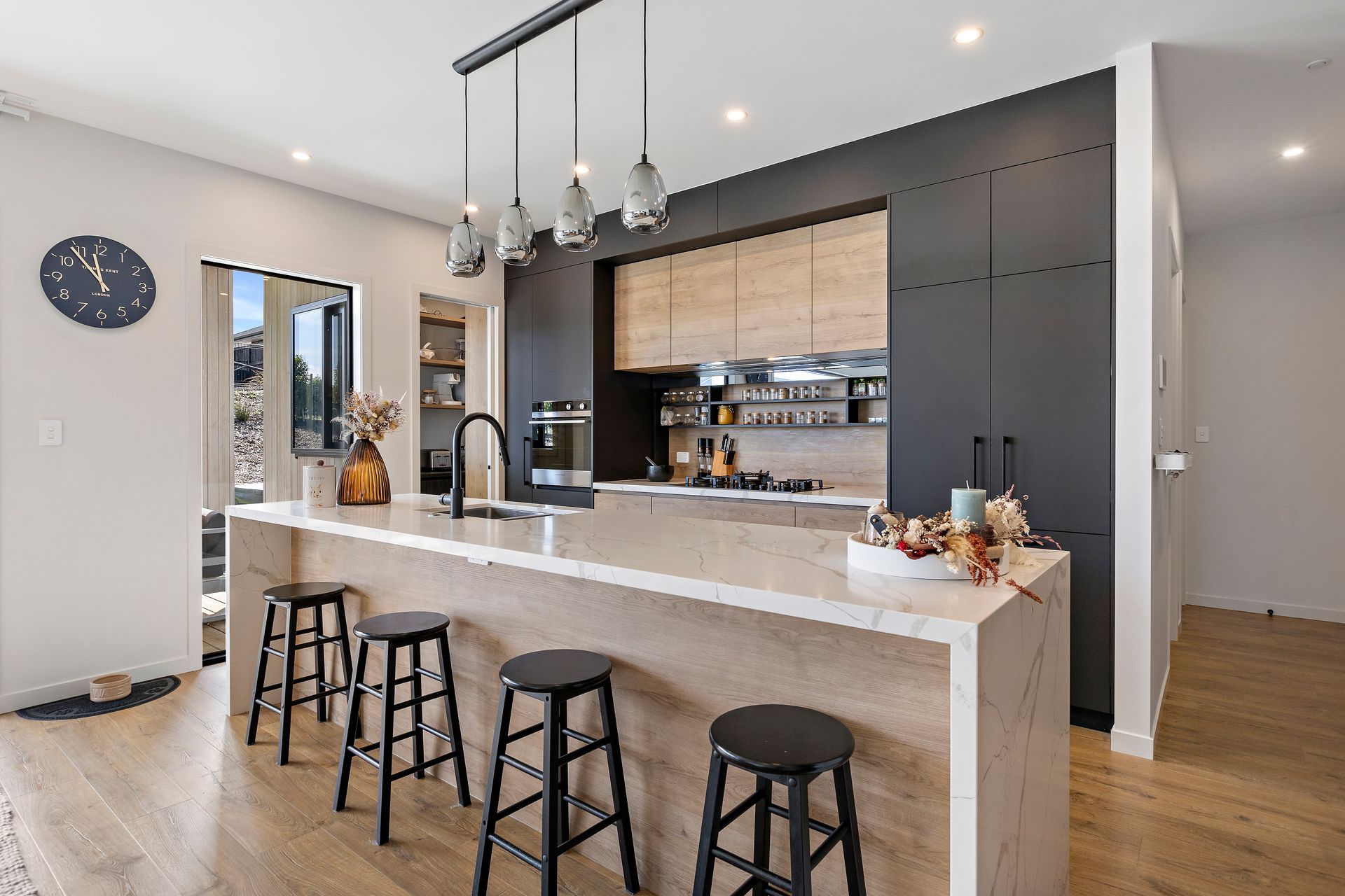 Matt Black, Oak and Smokey Mirror