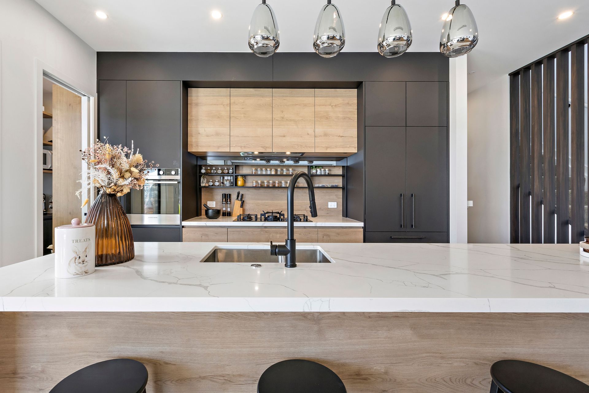 Matt Black, Oak and Smokey Mirror