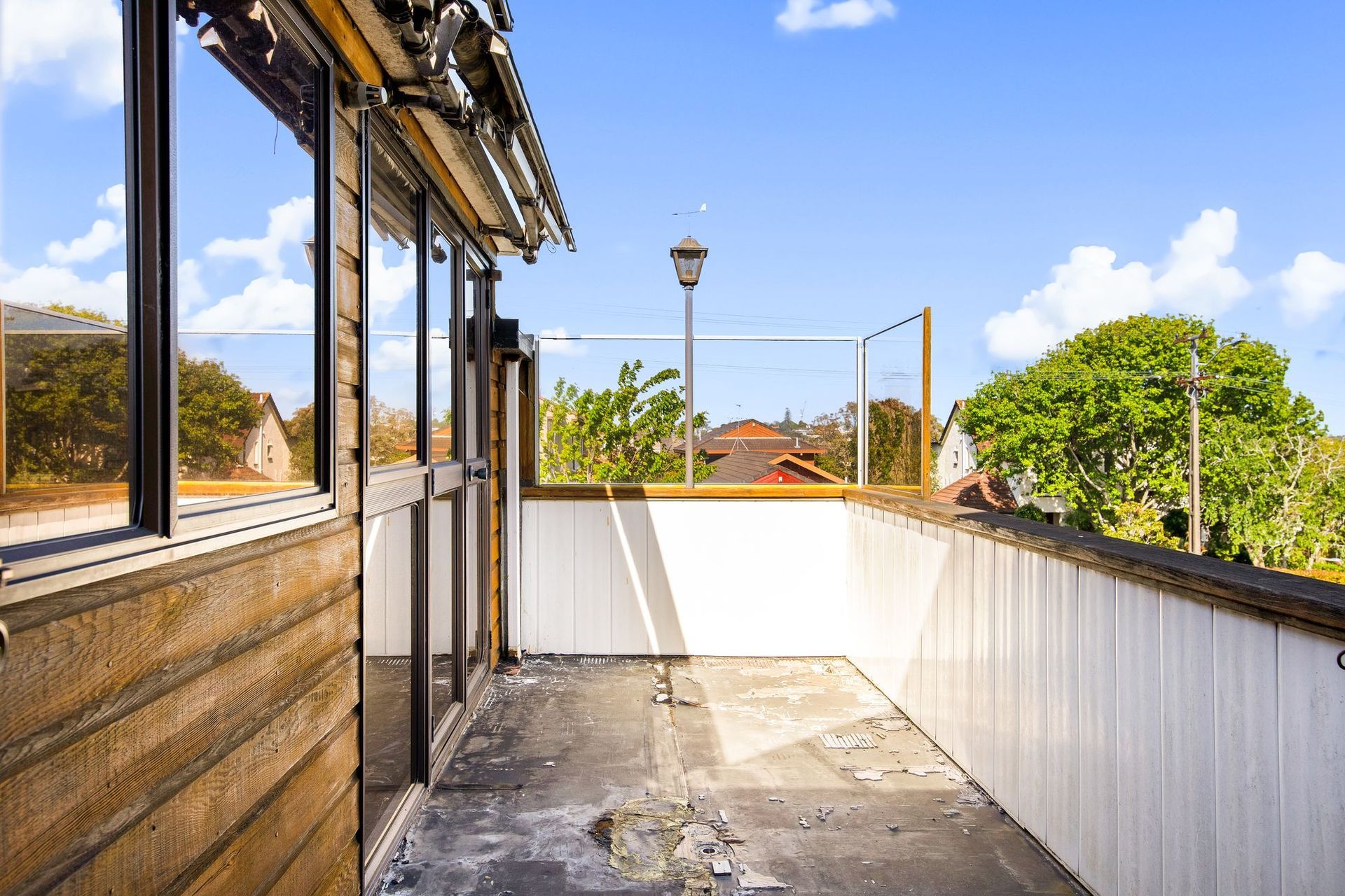 Before image of the patio