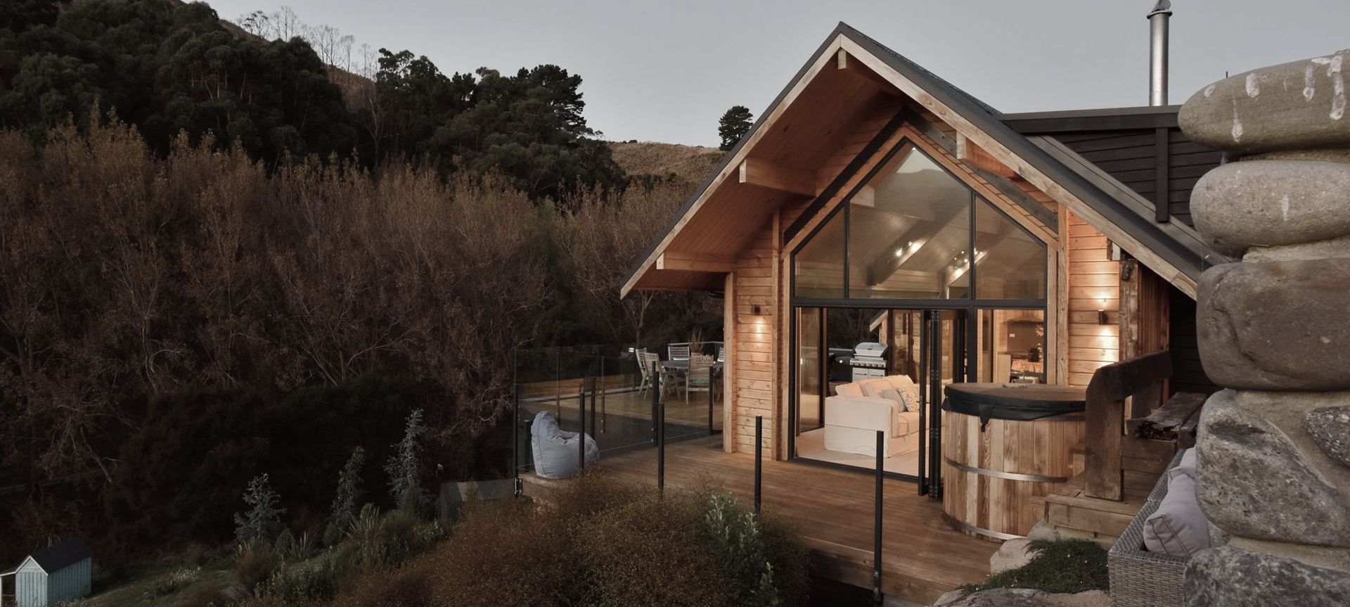 Split Level Timber Home on a Hill. Build & Design in Tai Tapu. banner