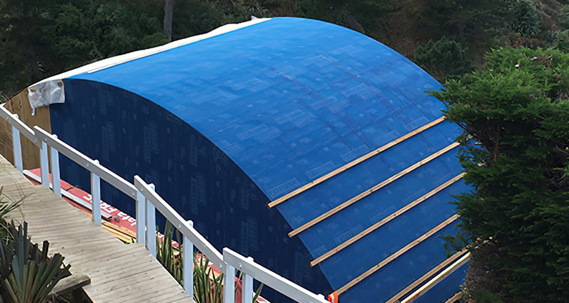 Blue Suede Roofs banner