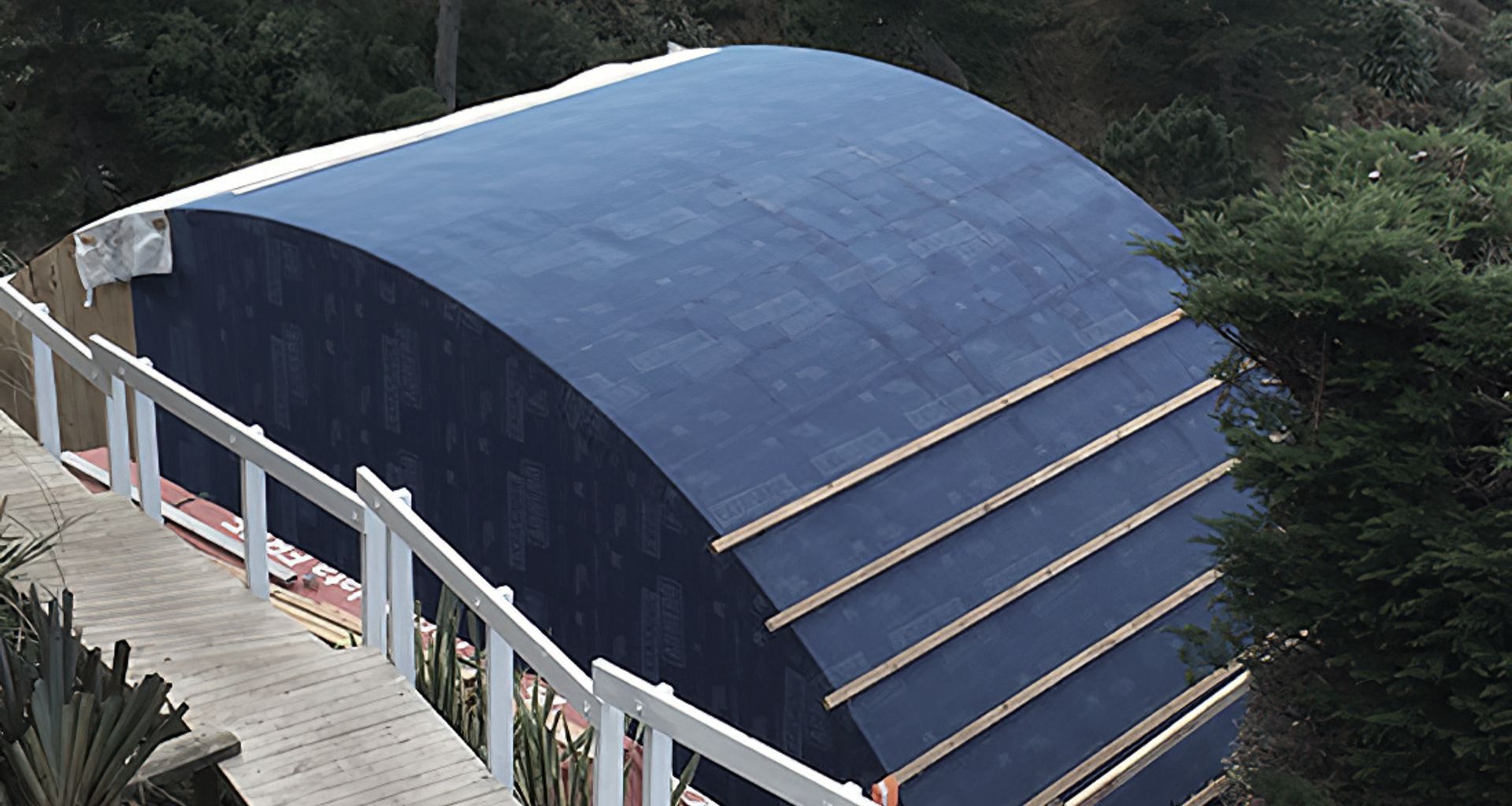 Blue Suede Roofs banner