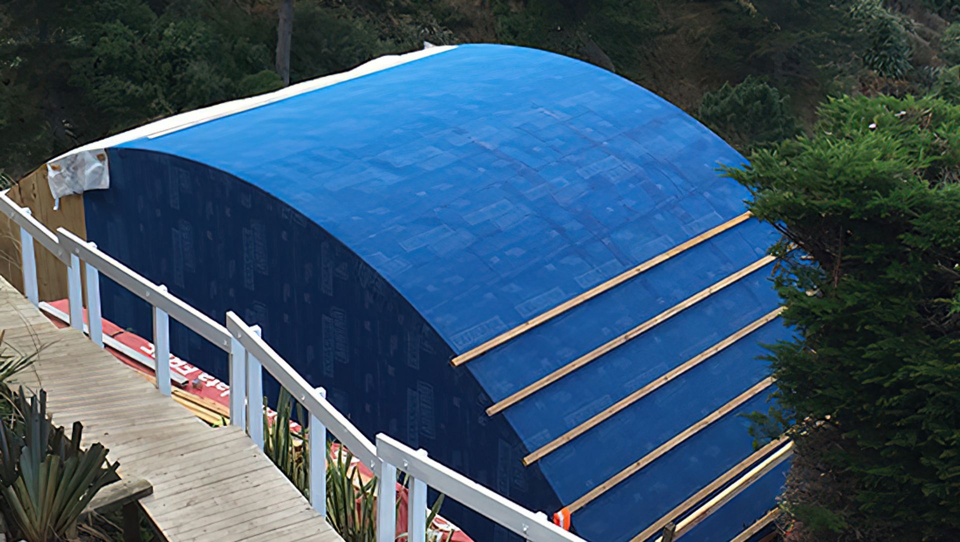 Blue Suede Roofs banner