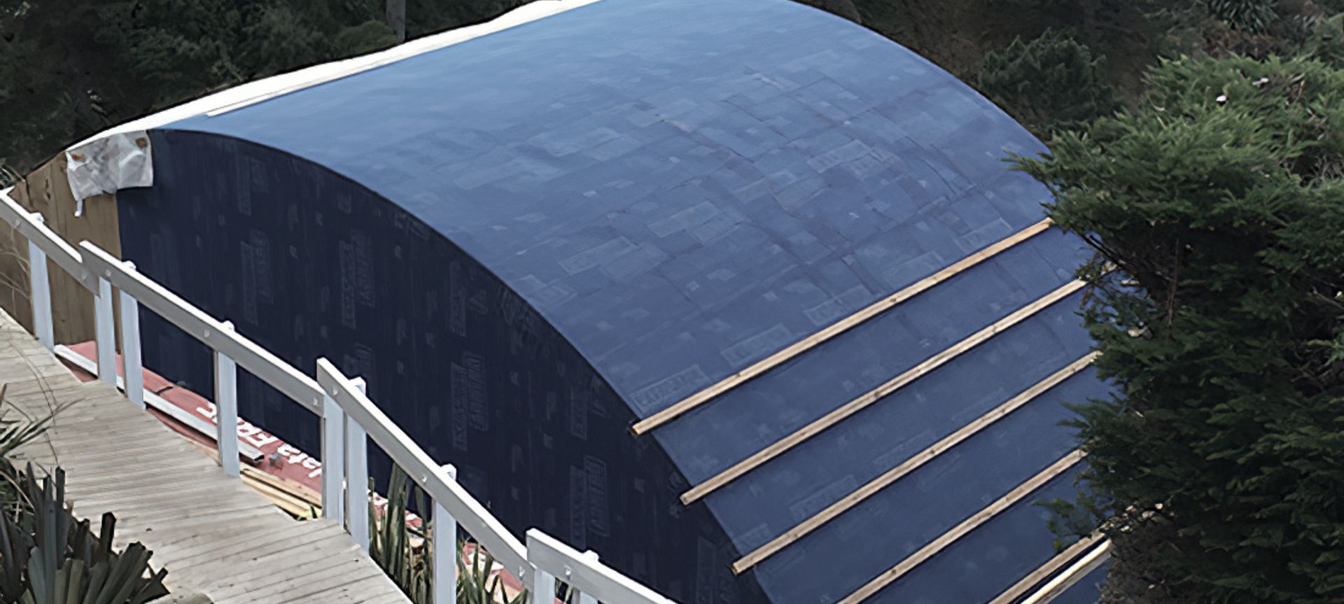 Blue Suede Roofs banner