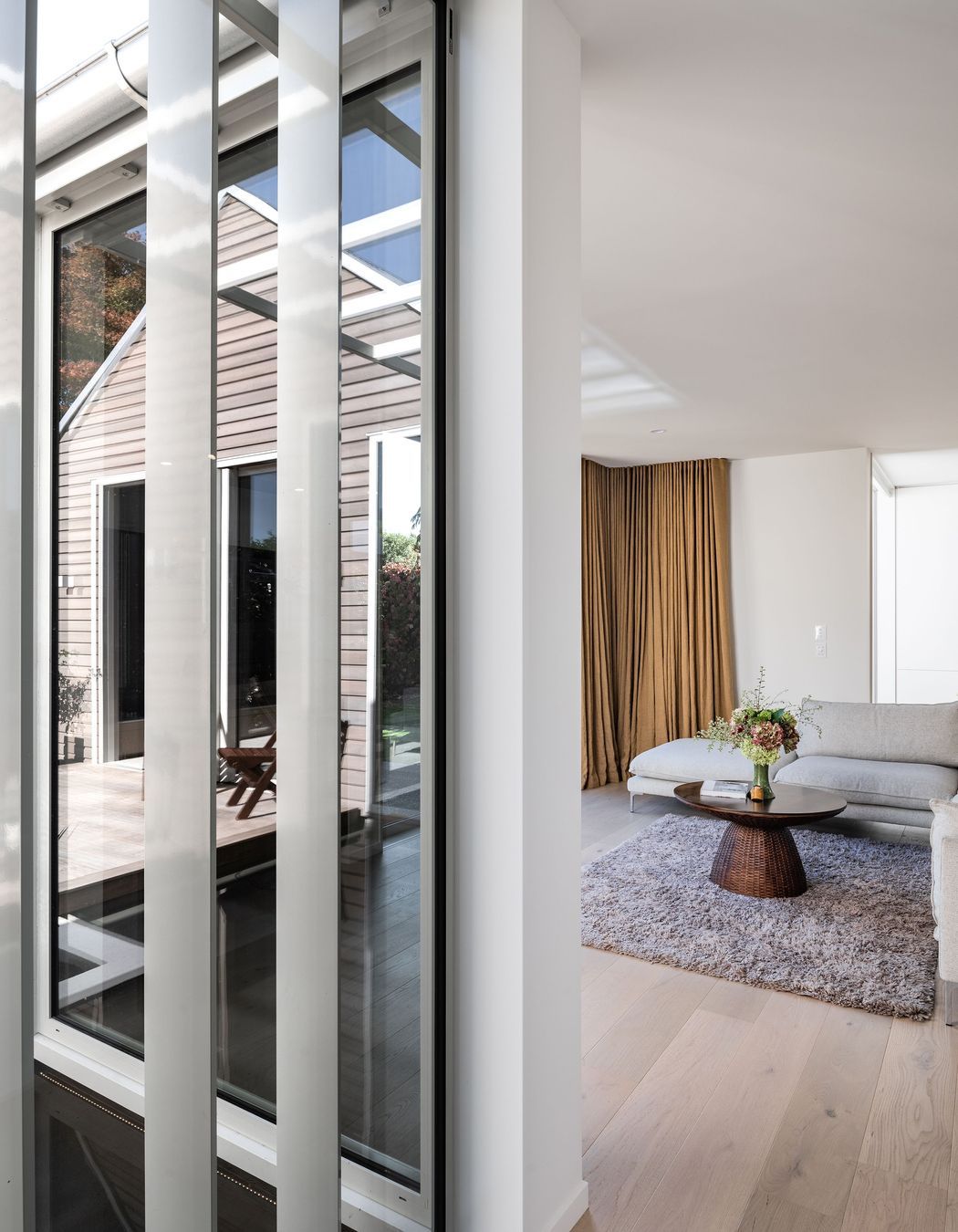 Scandinavian and Japanese design elements inform the interior.