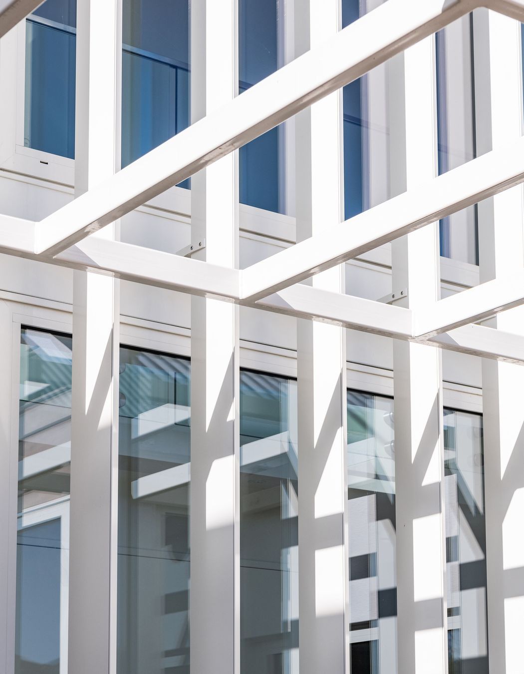 Window placement provides passive solar gain.