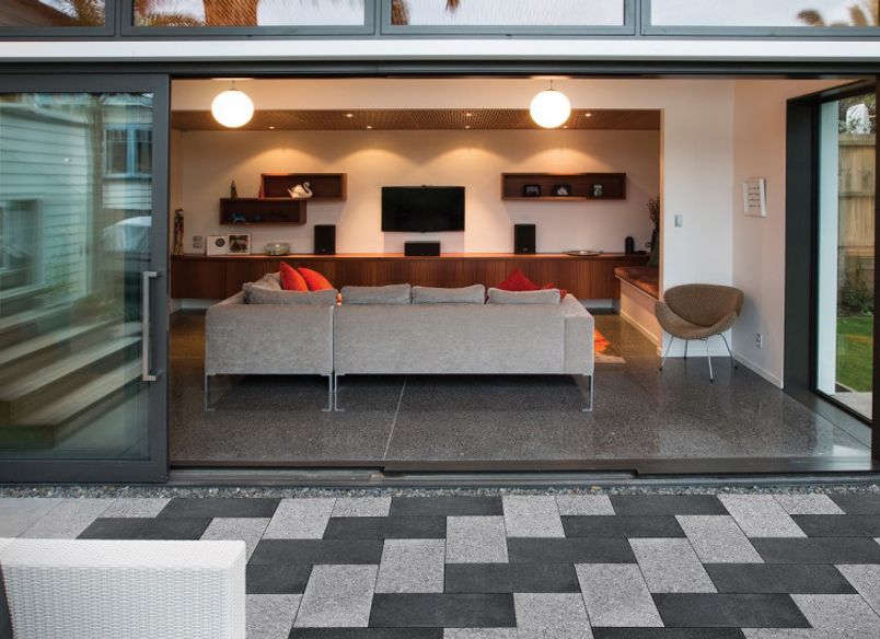 Designer Concrete: Indoor-outdoor space