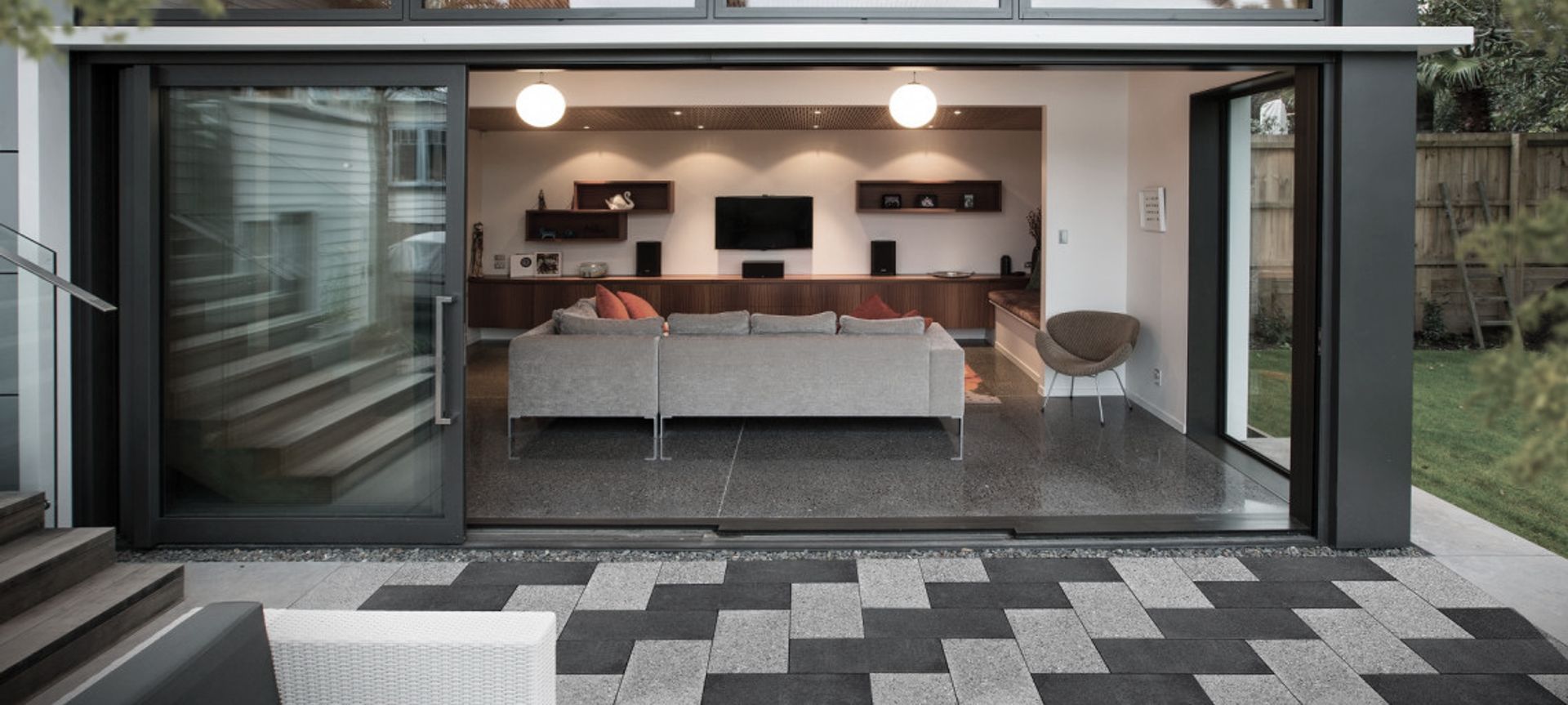 Designer Concrete: Indoor-outdoor space banner