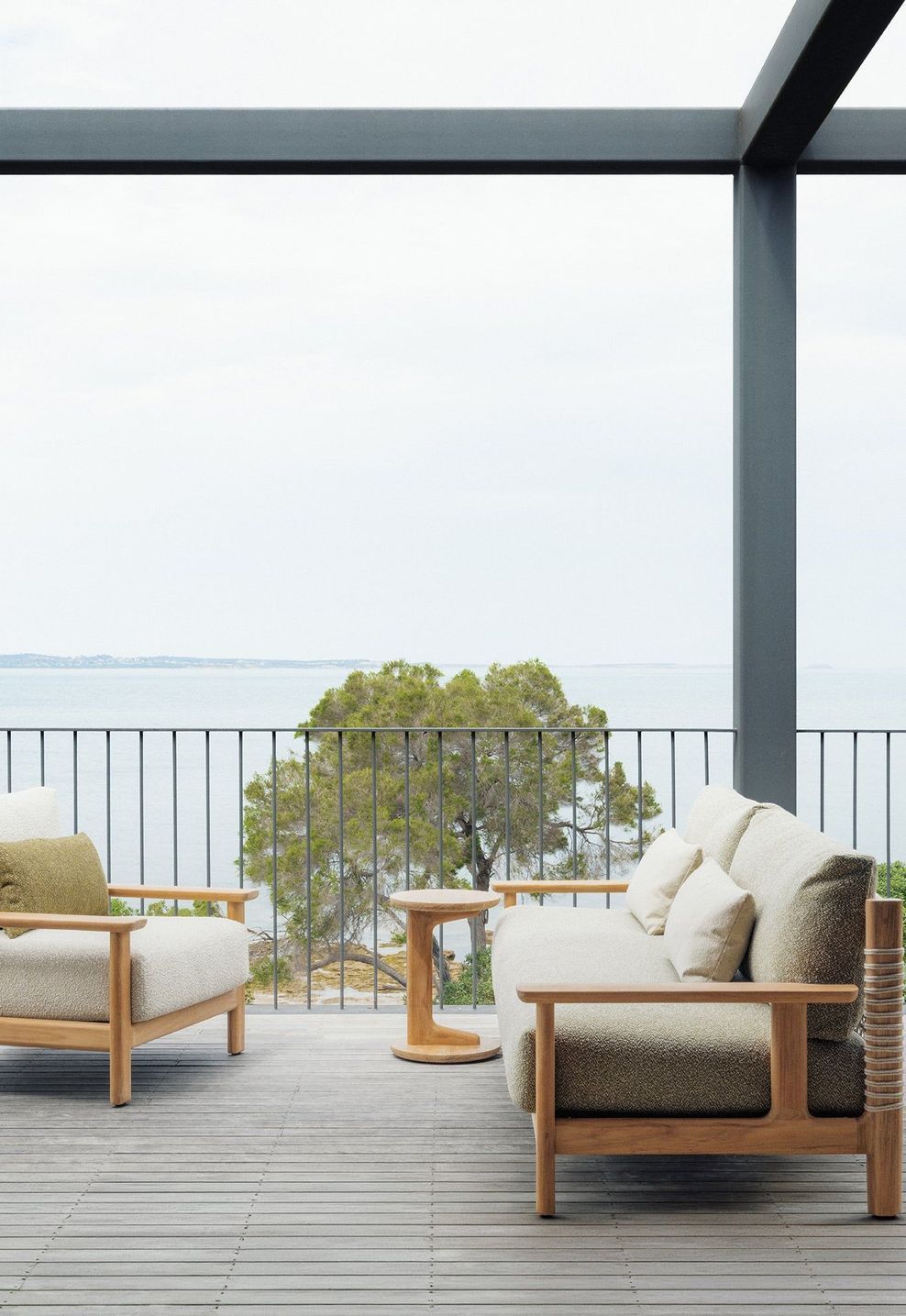 Shoreham Collection, Shoreham includes a lounge chair, 2.5 seater sofa and a series of coffee tables, designed to complement both natural landscapes and contemporary spaces.