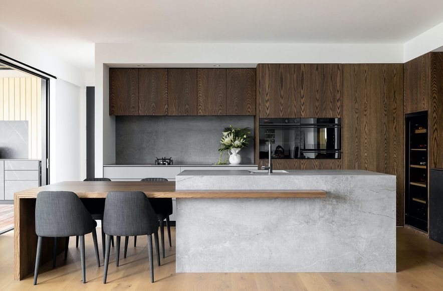 Two Dekton Colours To Match Wood In Kitchens & Bathrooms