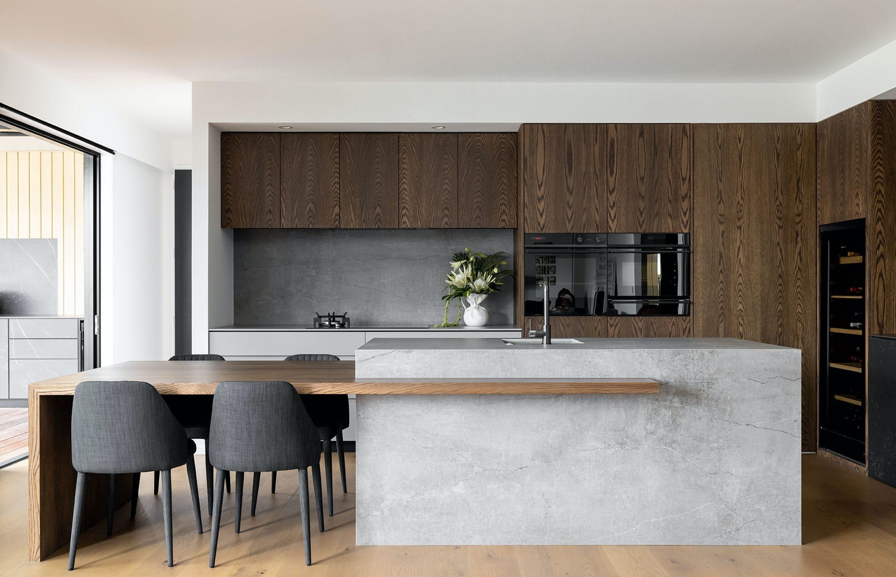 Two Dekton Colours To Match Wood In Kitchens &amp; Bathrooms