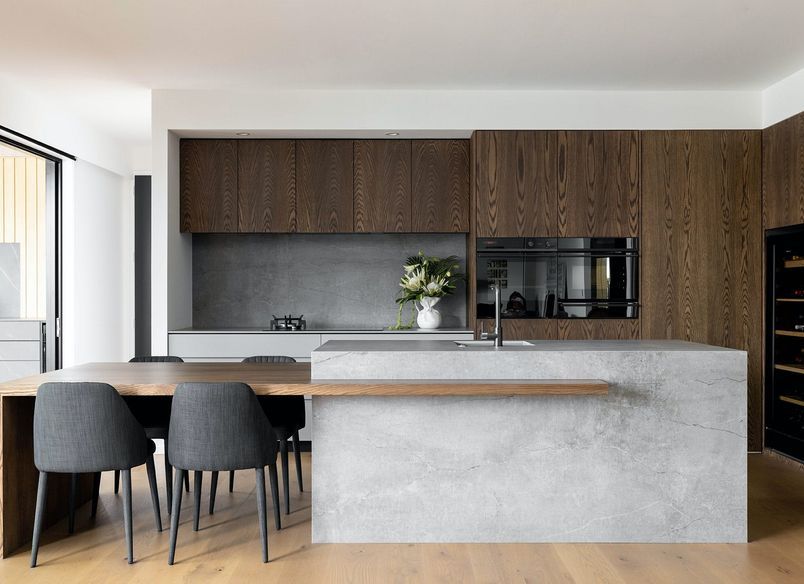 Two Dekton Colours To Match Wood In Kitchens & Bathrooms
