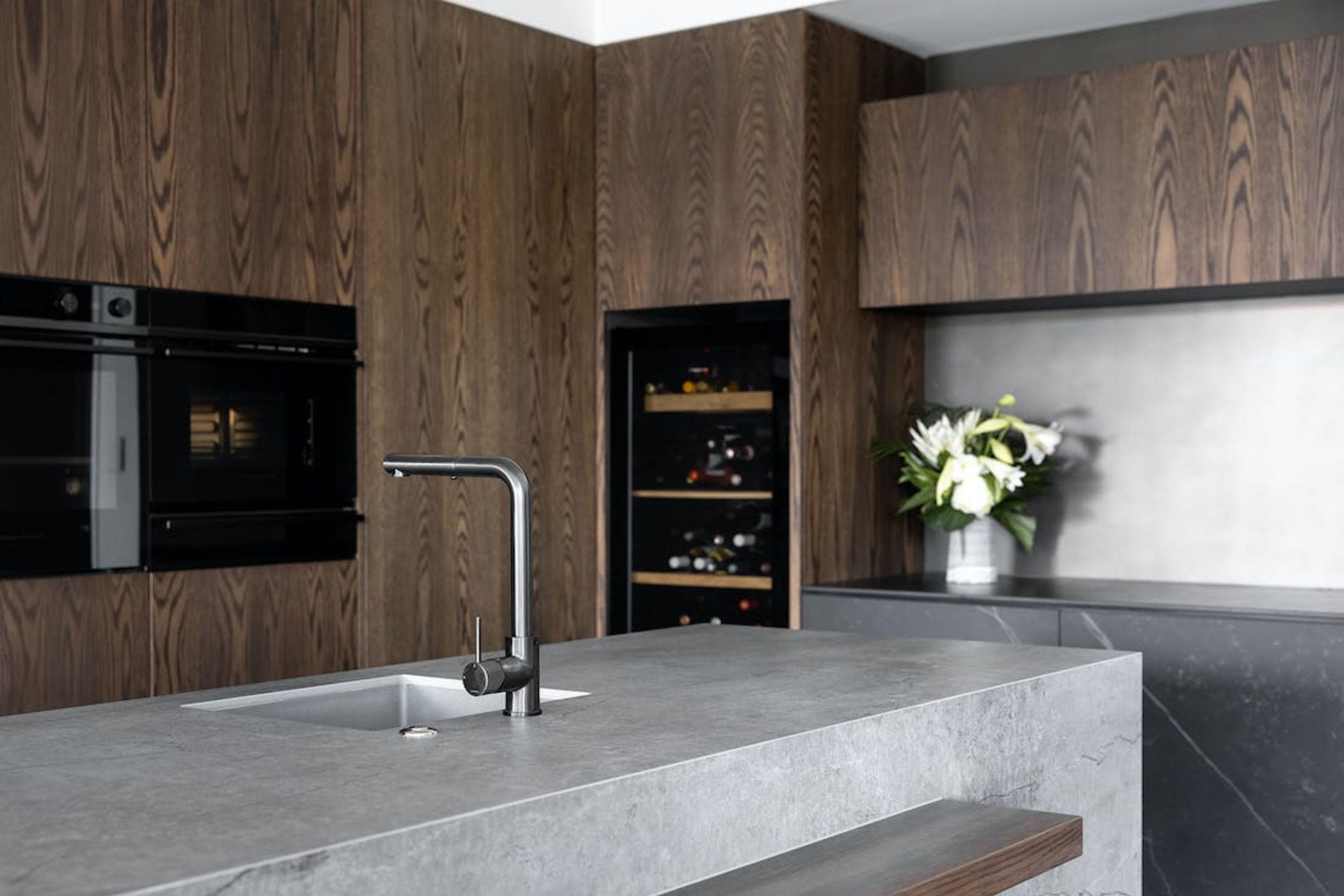 Two Dekton Colours To Match Wood In Kitchens &amp; Bathrooms