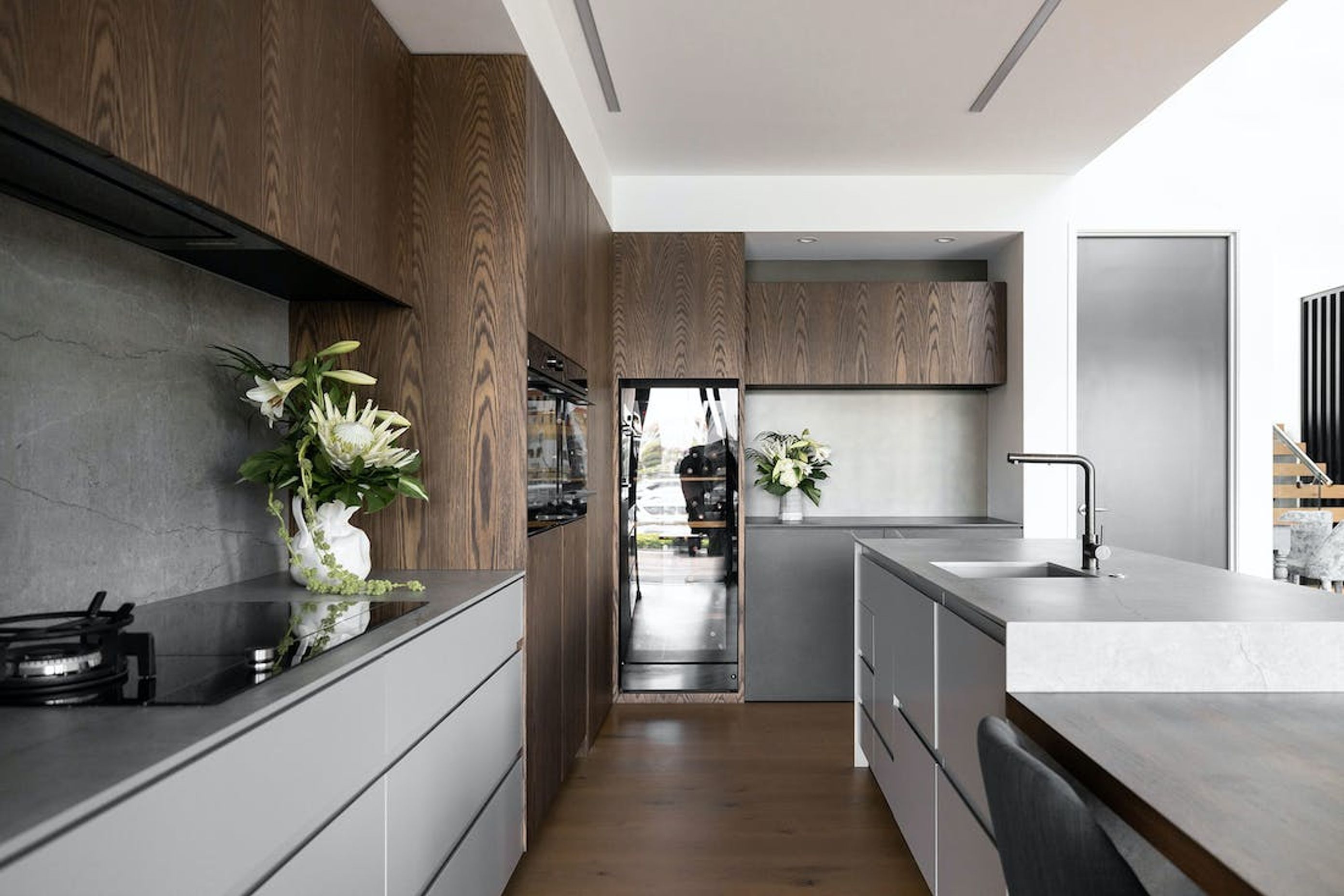 Two Dekton Colours To Match Wood In Kitchens &amp; Bathrooms