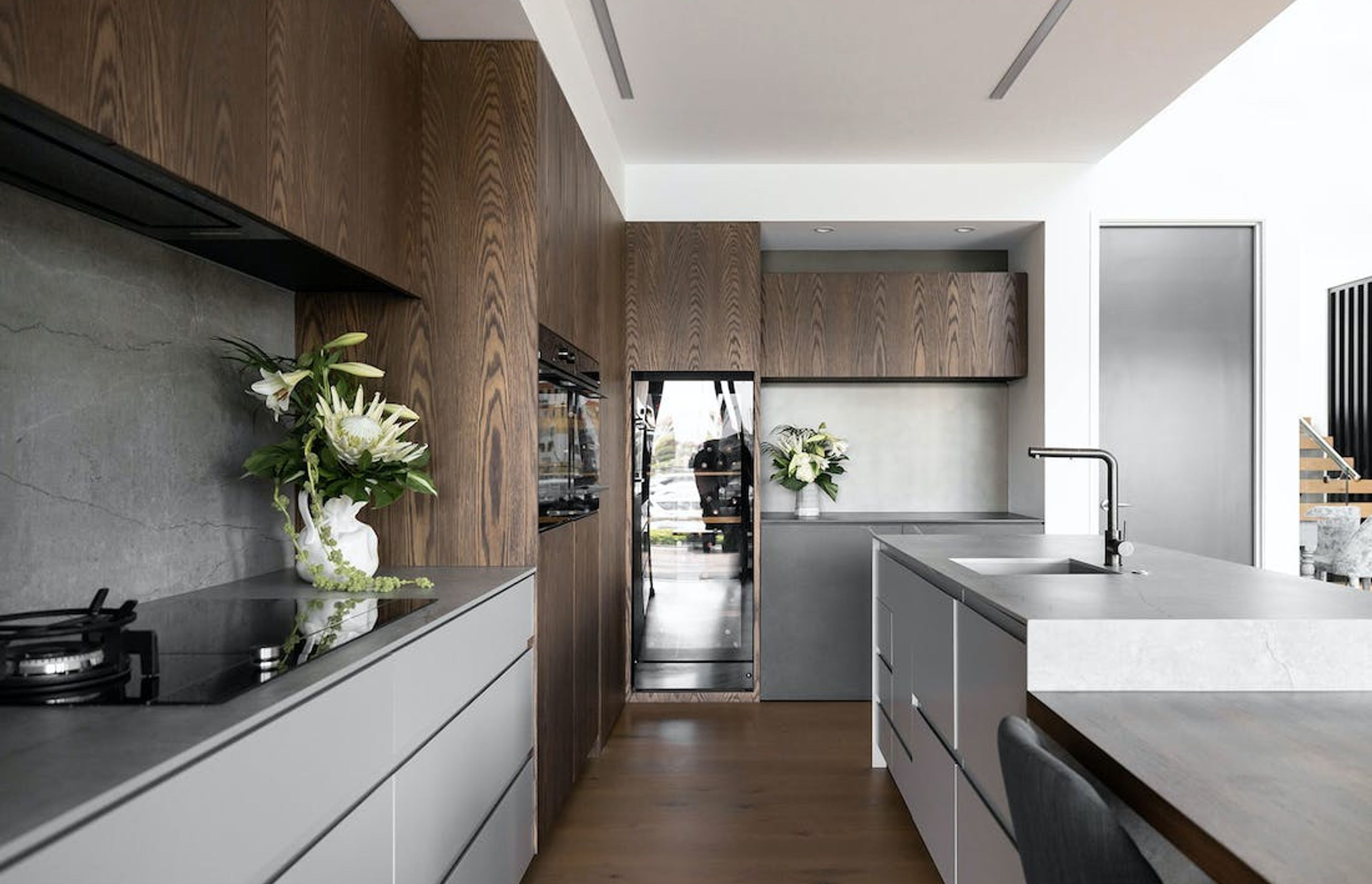 Two Dekton Colours To Match Wood In Kitchens &amp; Bathrooms