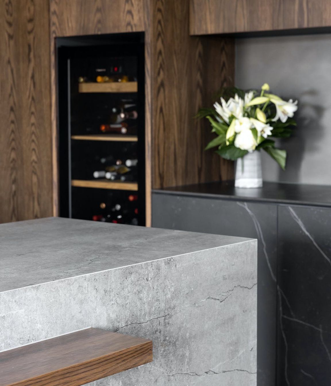 Two Dekton Colours To Match Wood In Kitchens &amp; Bathrooms