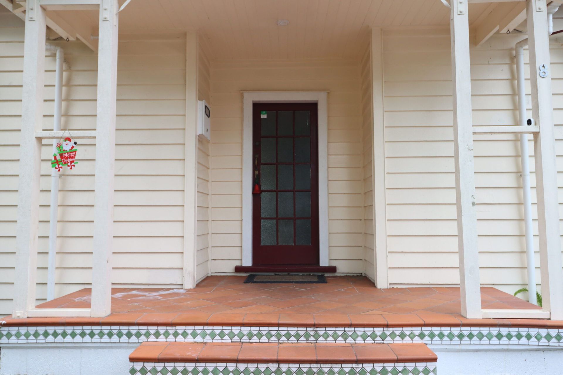 Before front entrance