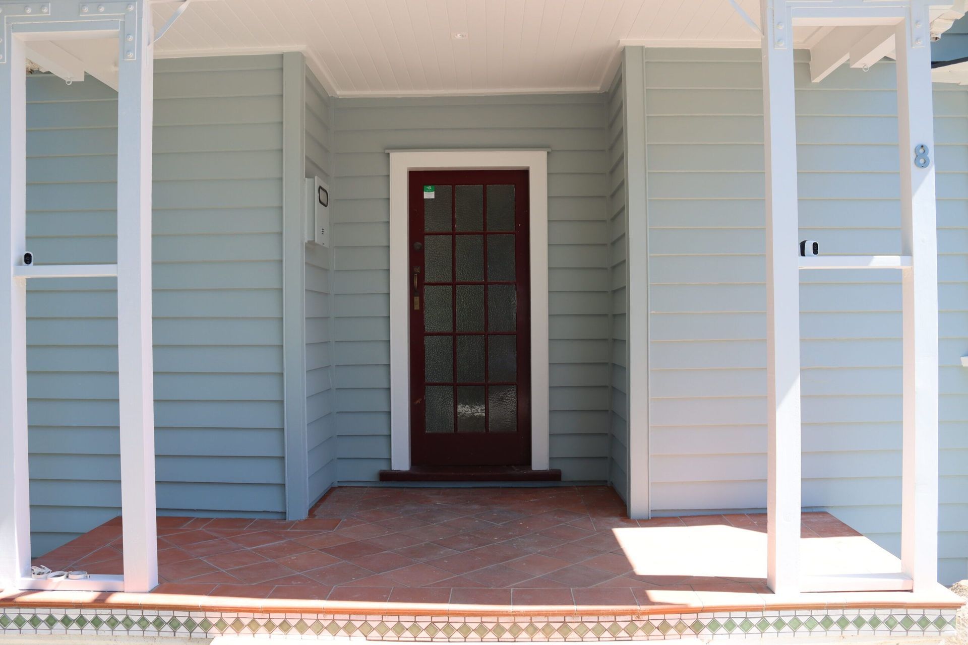 Finished front entrance