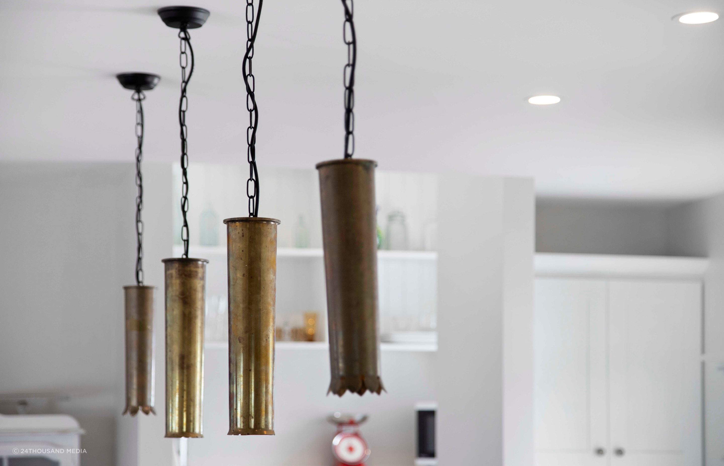 Custom Created WW2 Shell Brass Pendants from Devonport