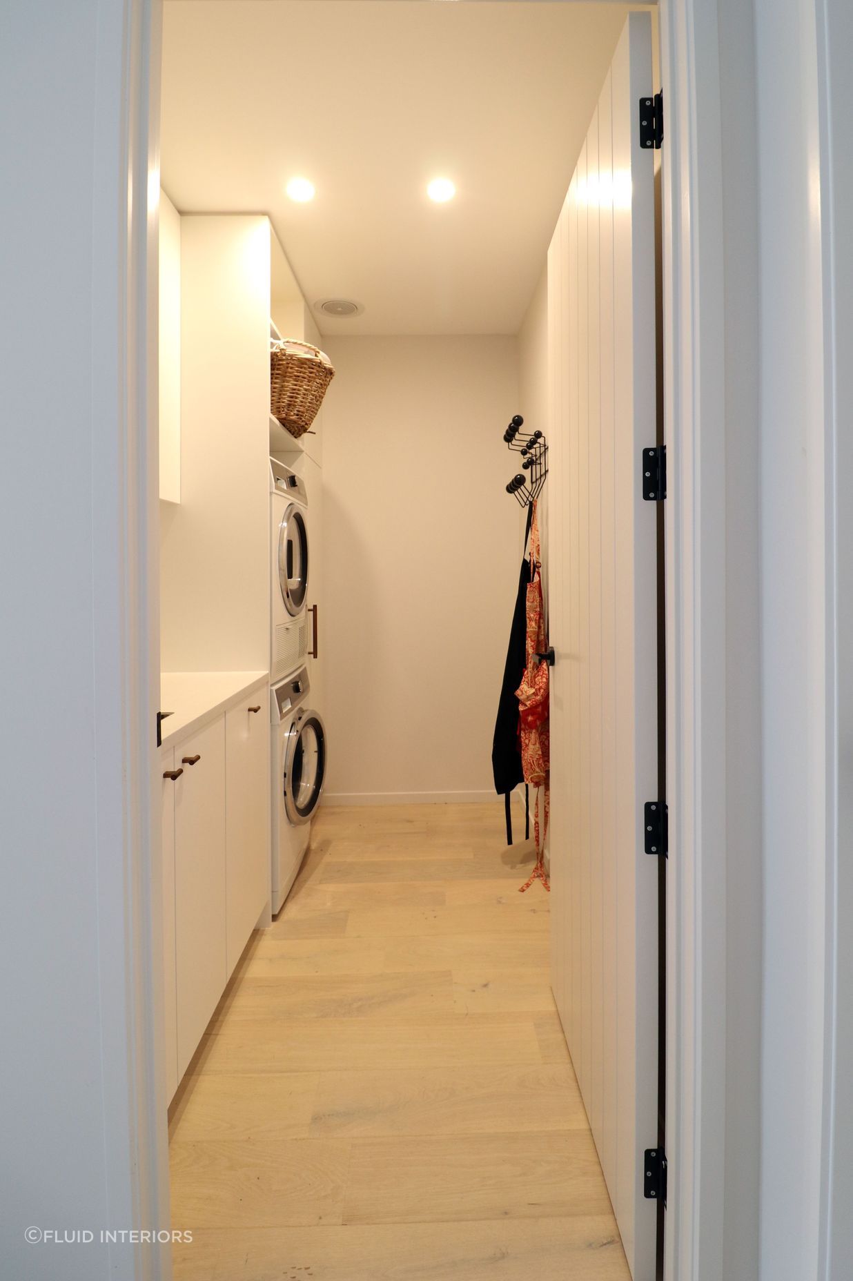 Walnut Veneer with Dark Cabinetry