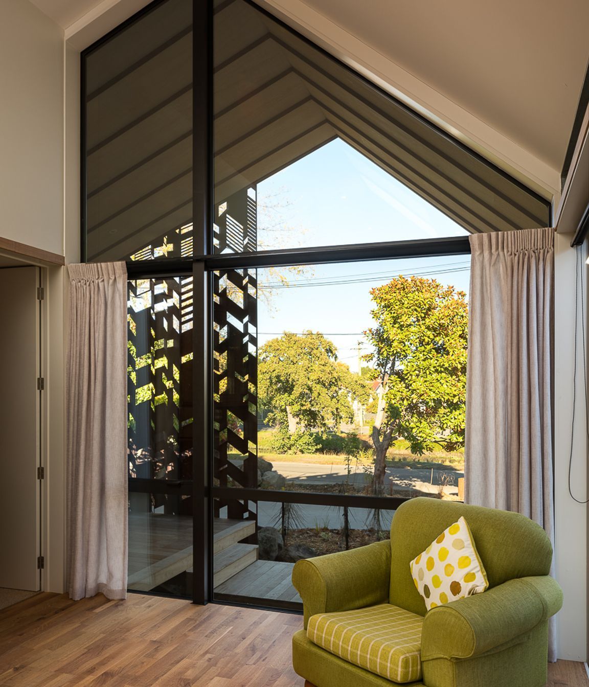 The view out to the river.