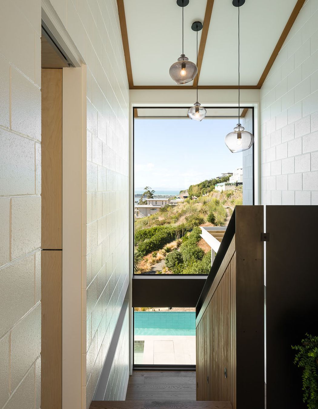 Floor-to-ceiling windows are another Christchurch Style feature and one that the architect also likes to employ.