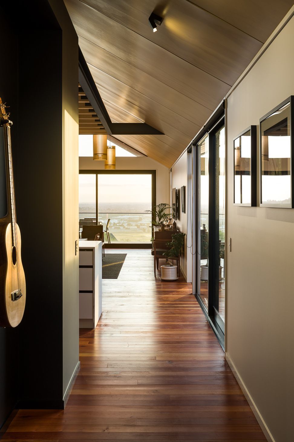 Upon entering the home, the extensive view is revealed.