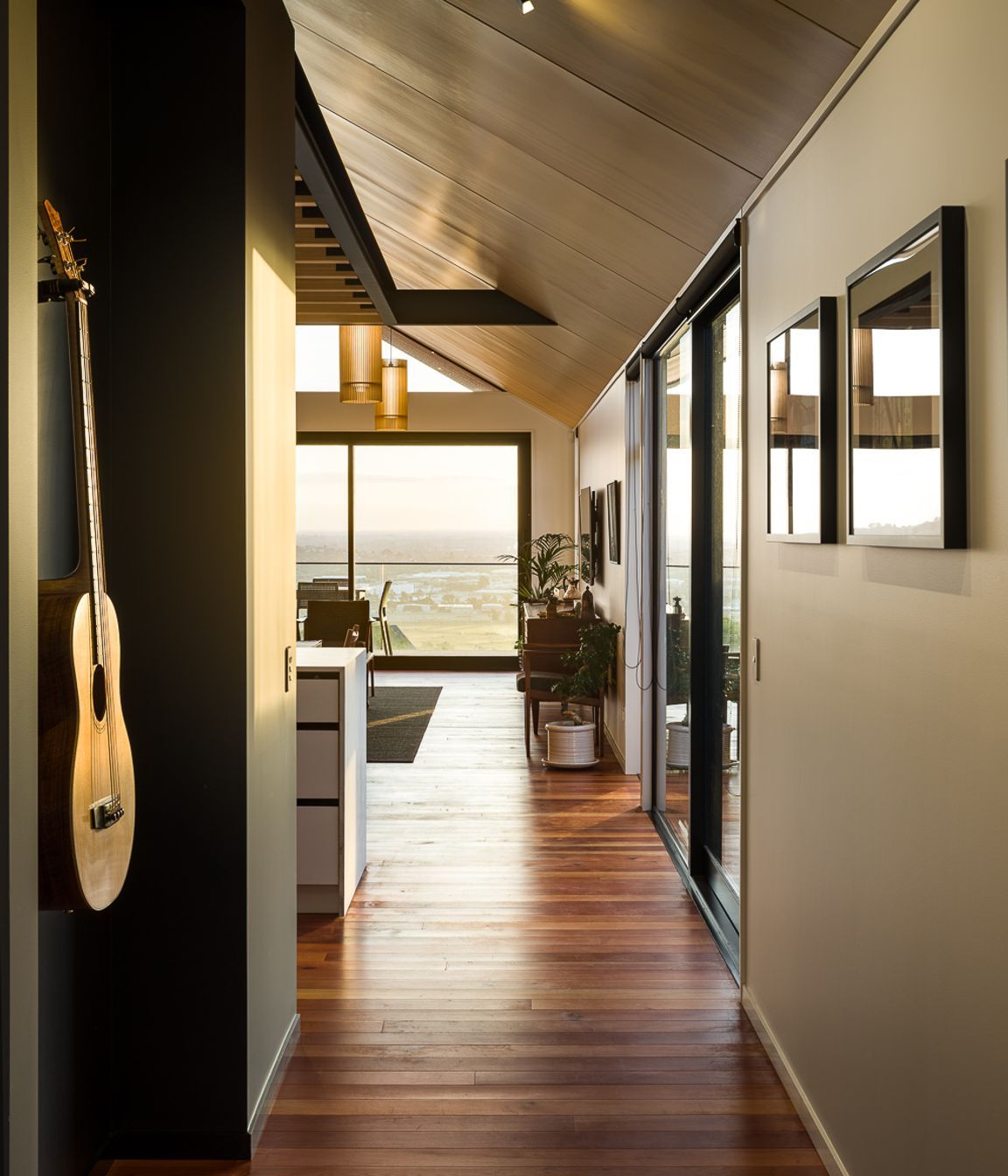 Upon entering the home, the extensive view is revealed.