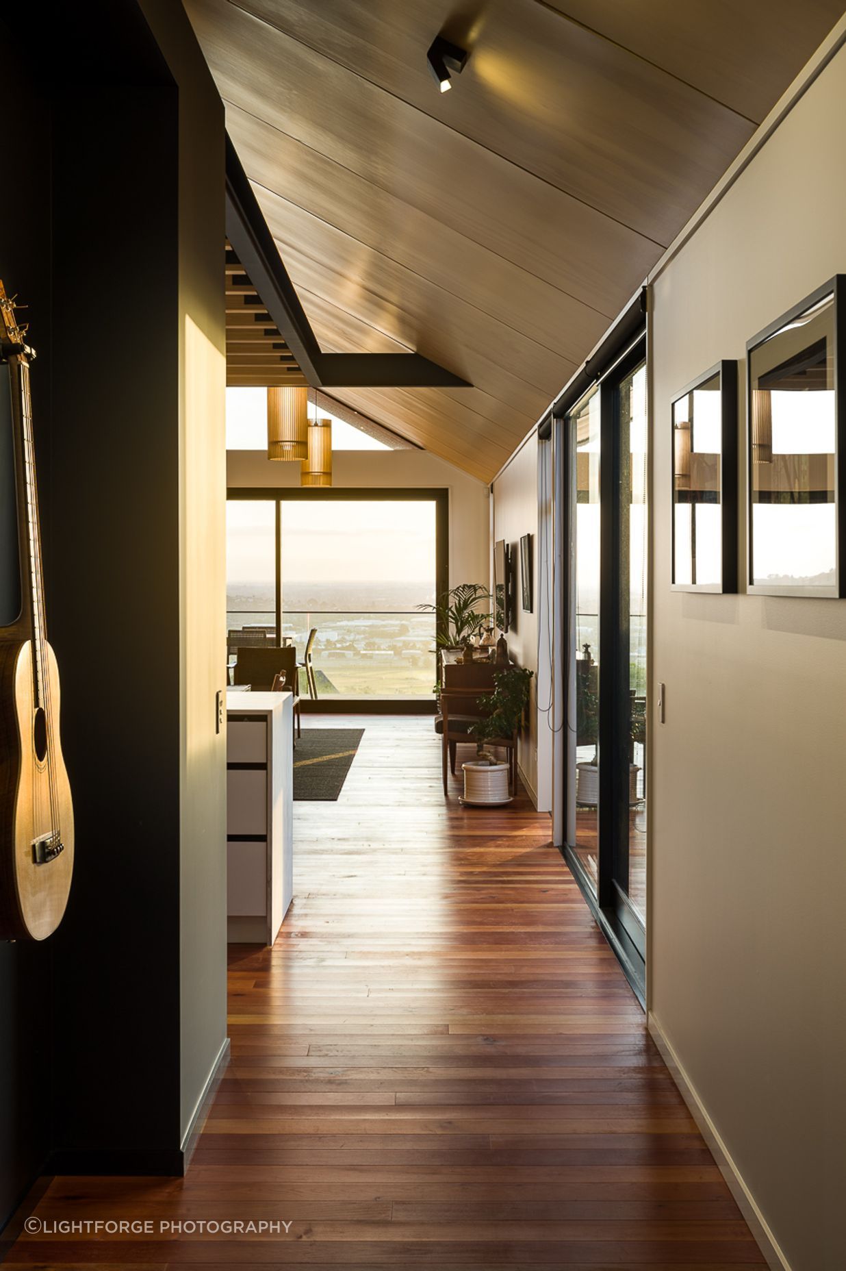 Upon entering the home, the extensive view is revealed.