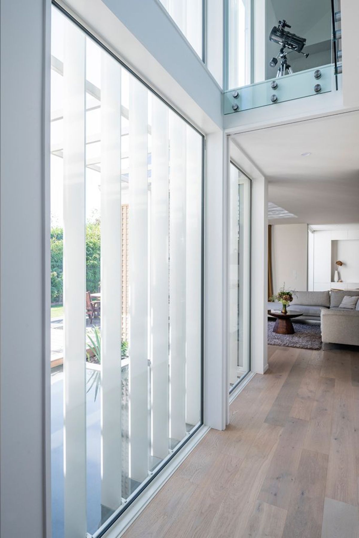 The water reflects into the home at different times of the day.