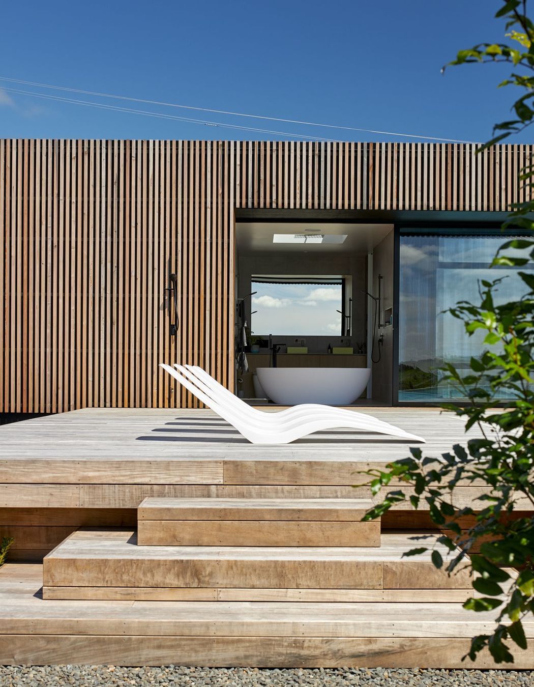A seamless connection to nature was a big part of the design of the house, including access from the main ensuite onto the pool deck.