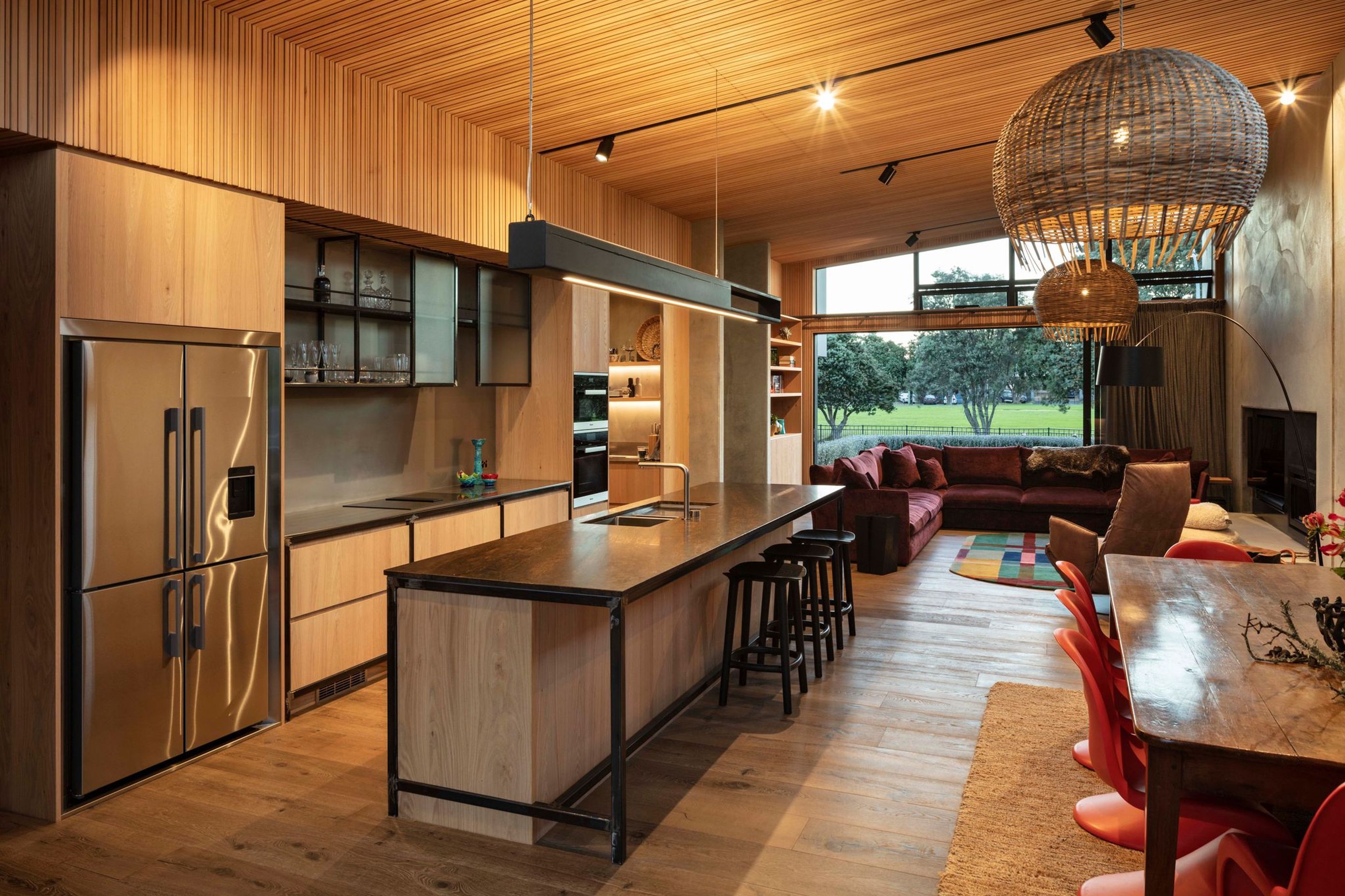 Kitchen and living area