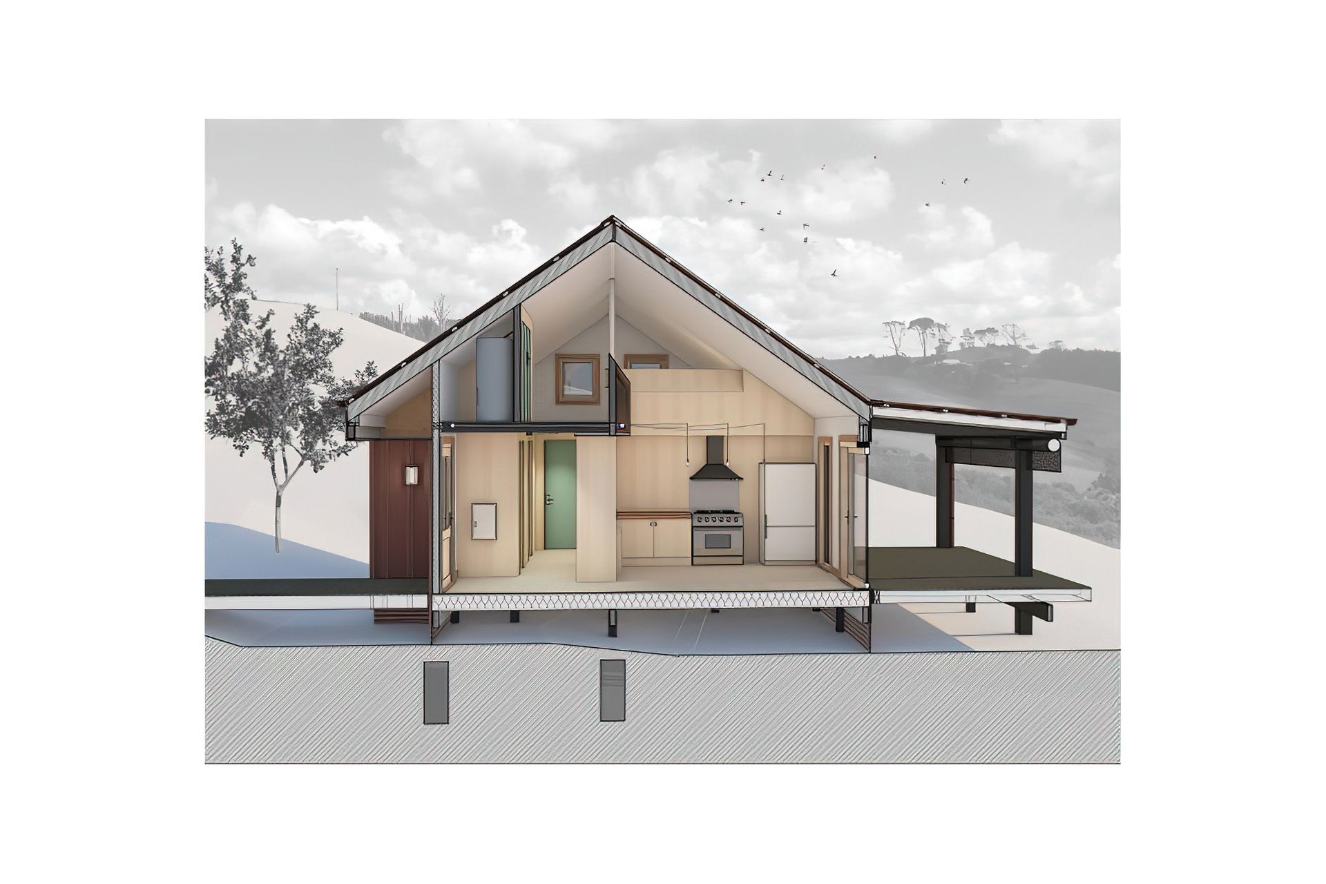 Passive House with Impressive Blower Door Test Results