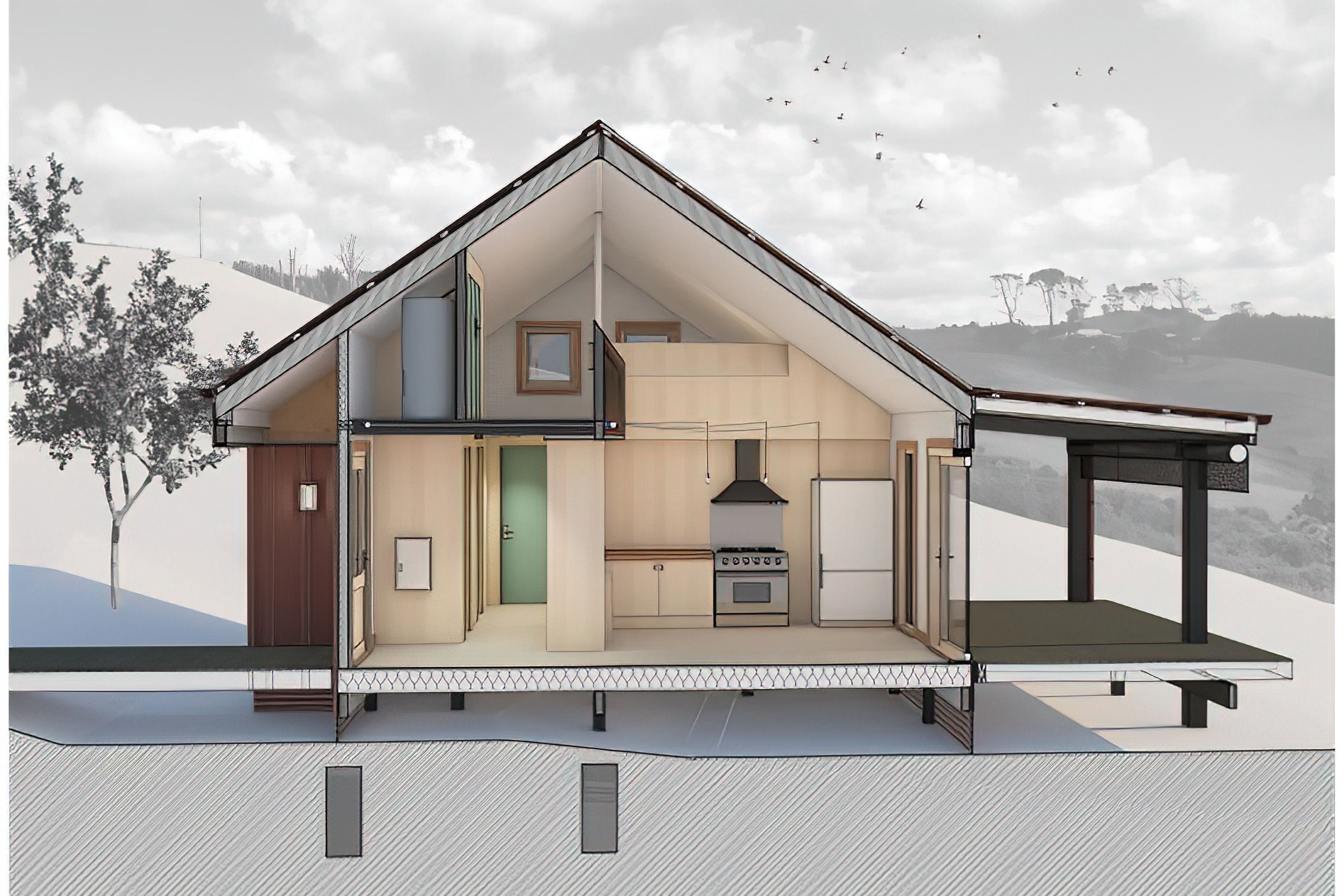 Passive House with Impressive Blower Door Test Results