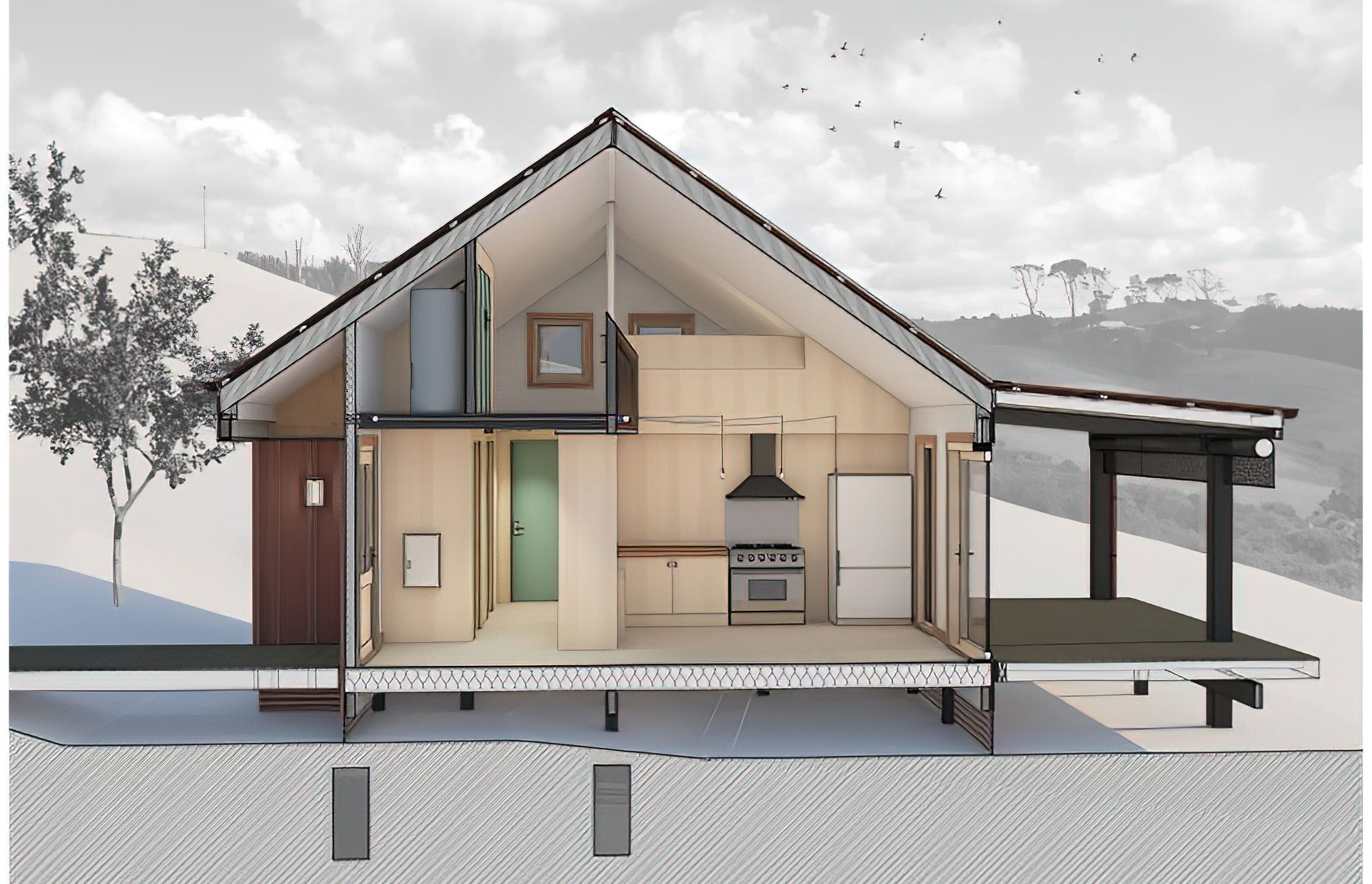 Passive House with Impressive Blower Door Test Results