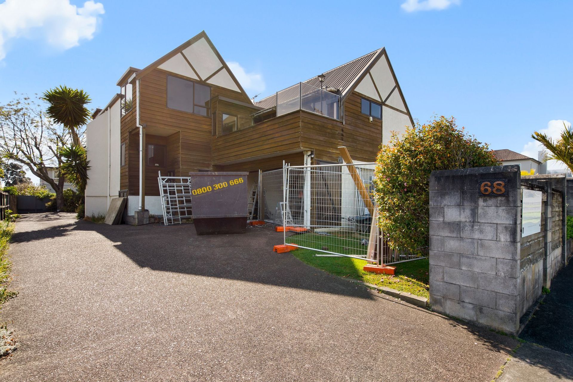 Before image of the front of the house